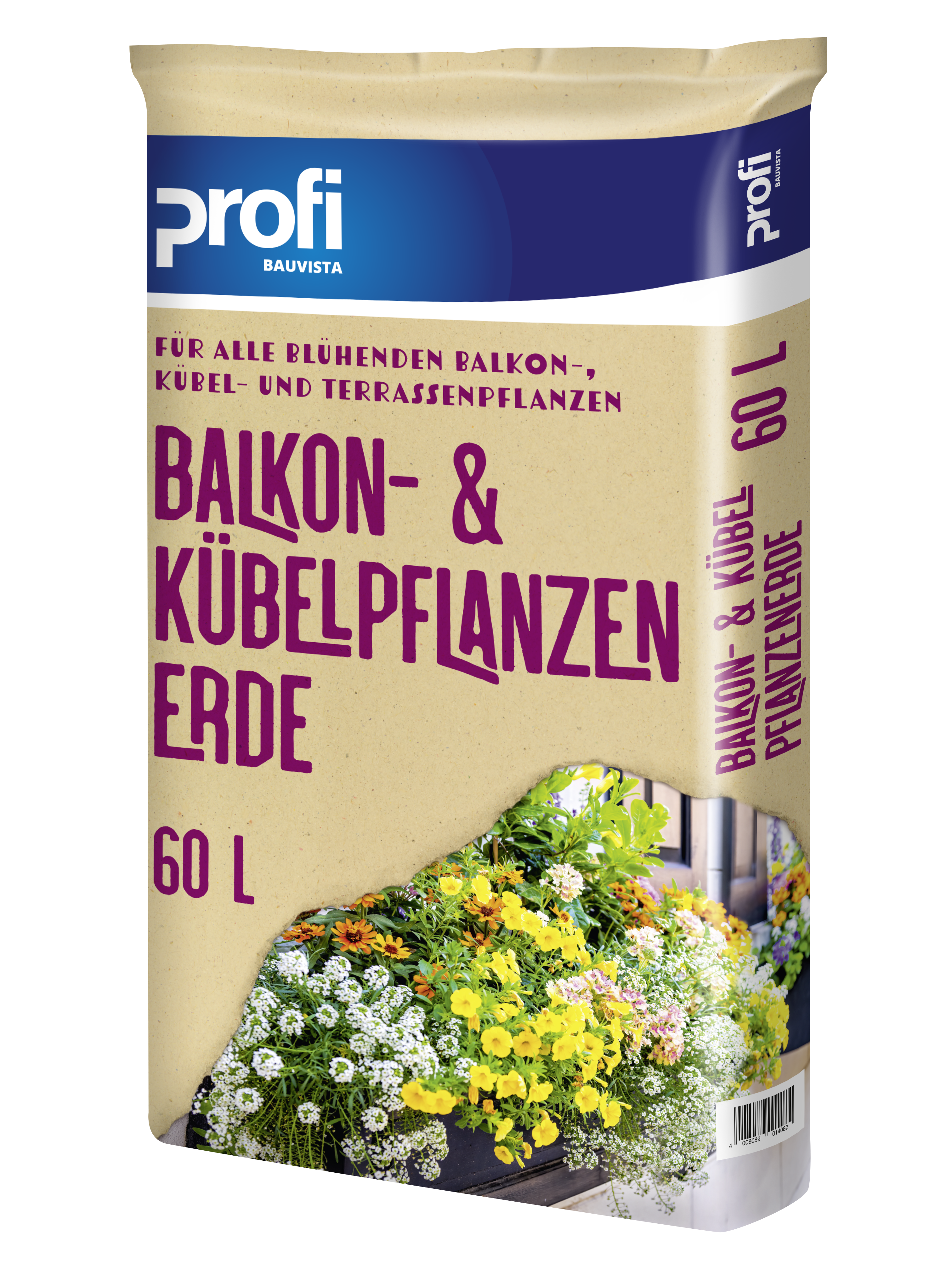 Profi Balkon- und Kübelpflanzenerde 60 L