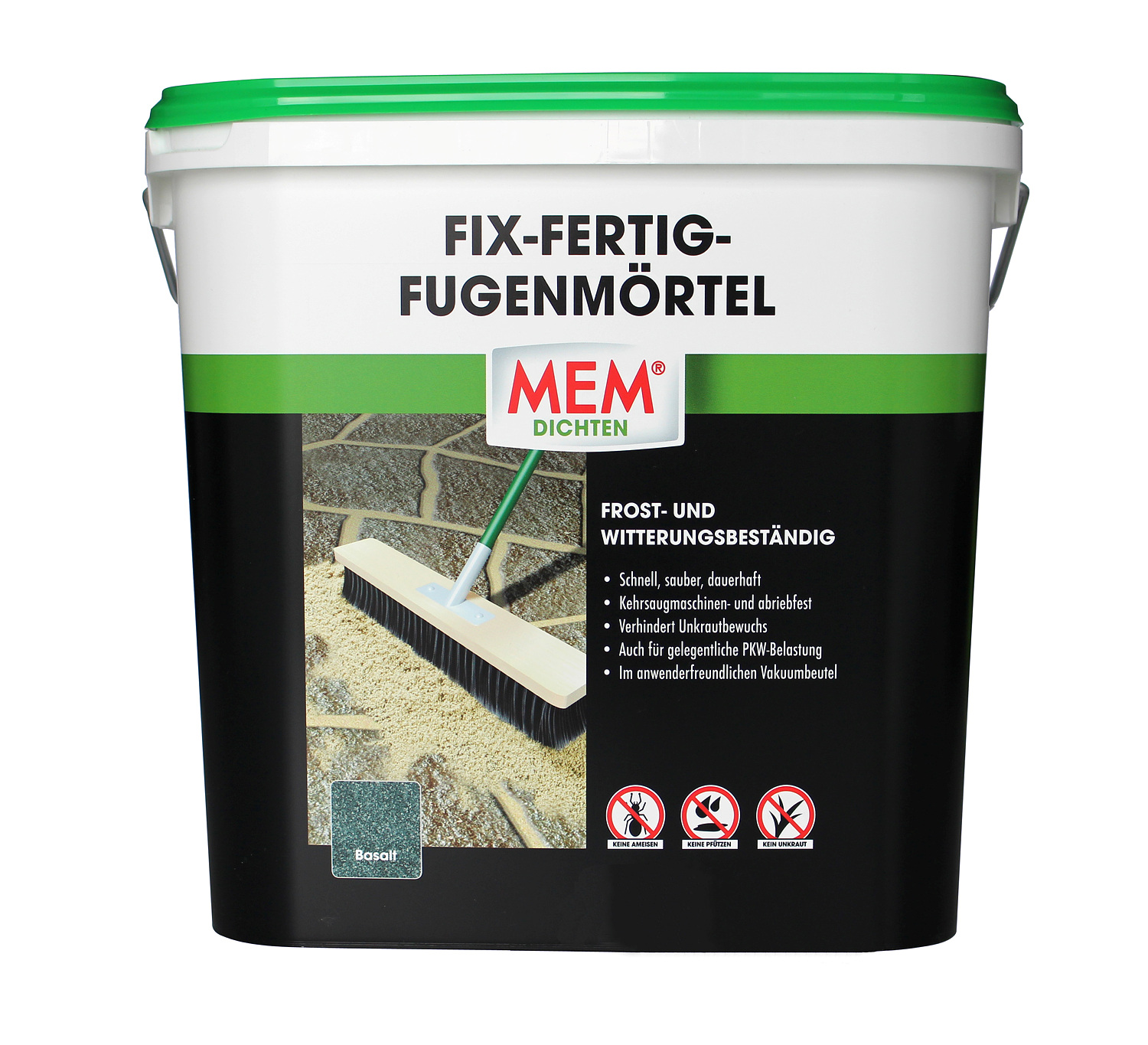 MEM Fix-Fertig-Fugenmörtel 12,5 kg basalt