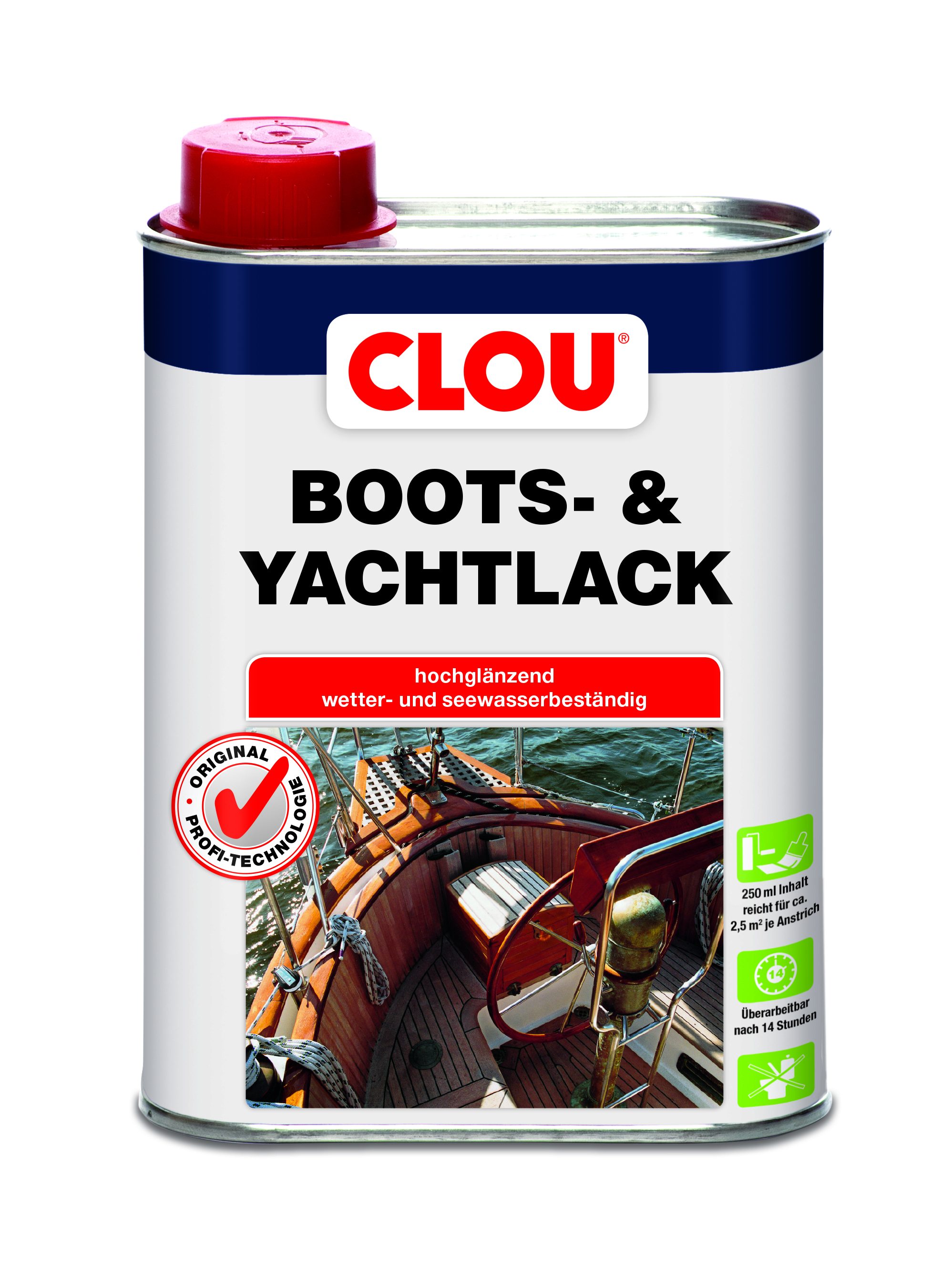 CLOU Boots- und Yachtlack 250 ml, Farblos