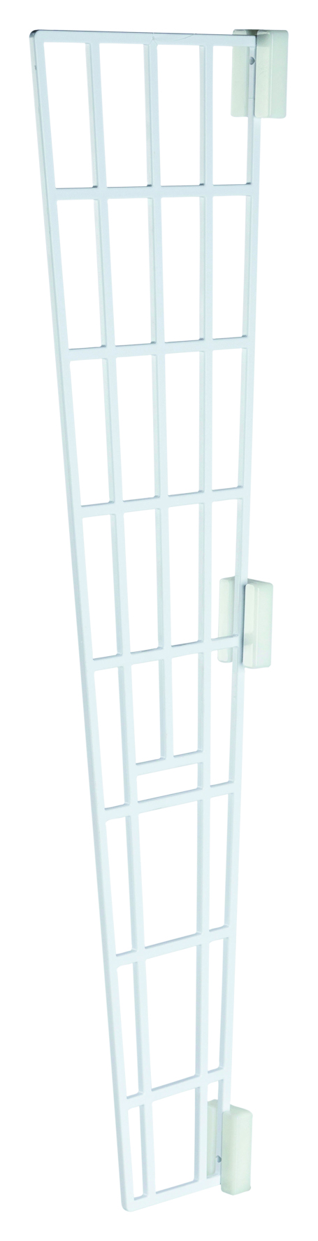 Schutzgitter für Fenster, Seitenteil, 62 x 16/7 cm, weiß