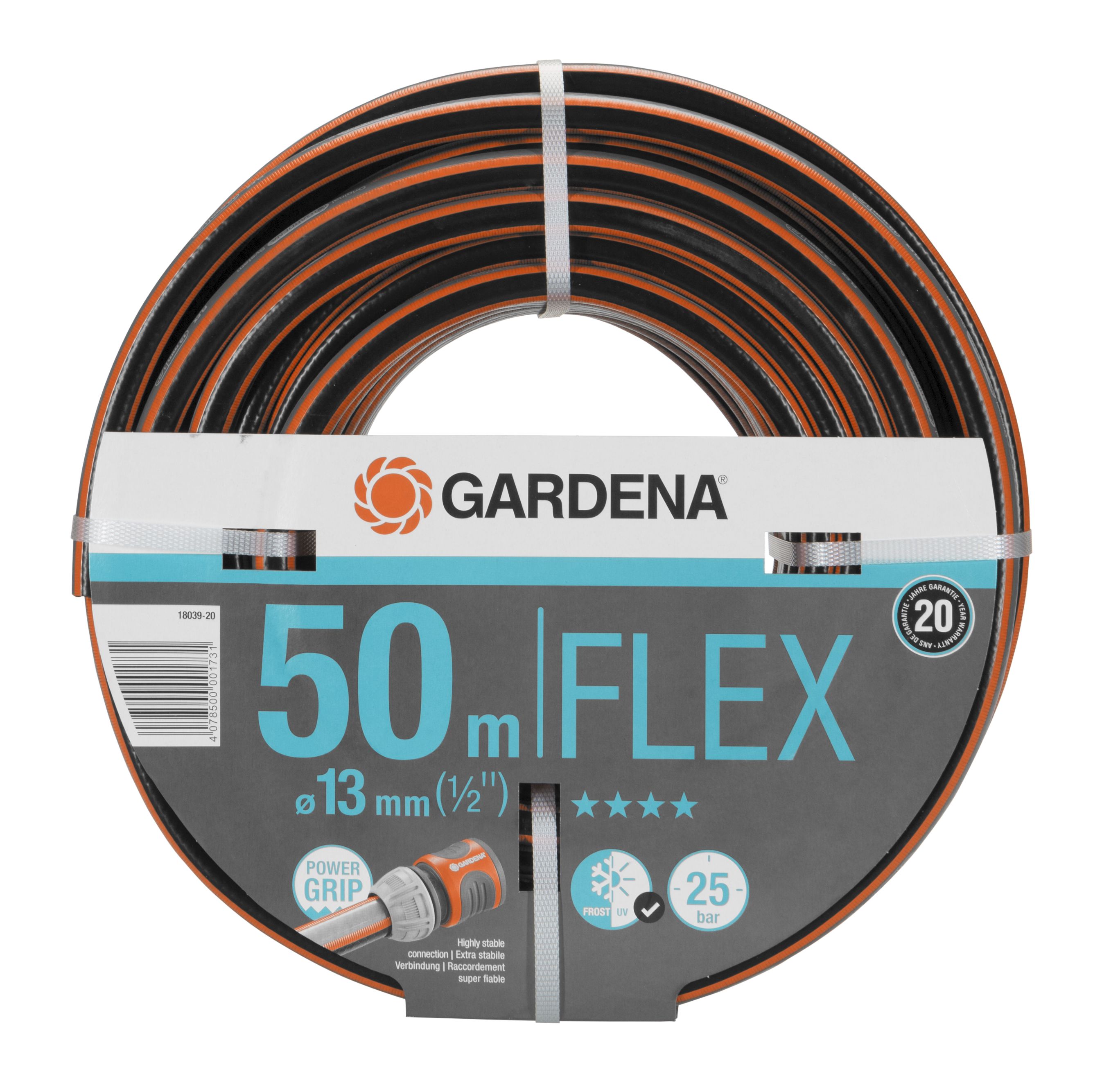GARDENA Comfort FLEX Schlauch 9 x 9, 13 mm (1/2''), 50 m, ohne Systemteile