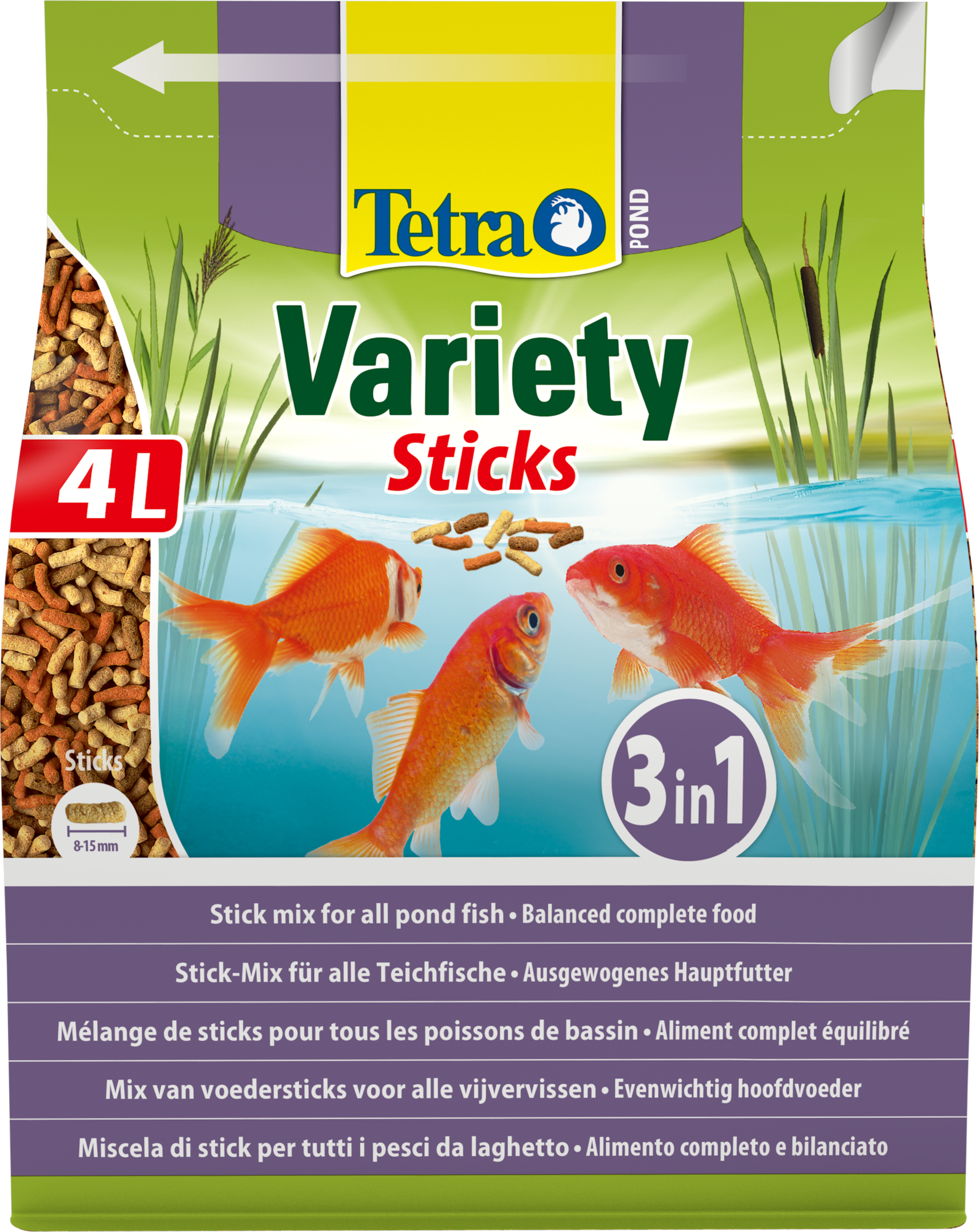 Tetra Pond Fischfutter Variety Sticks, 600 g