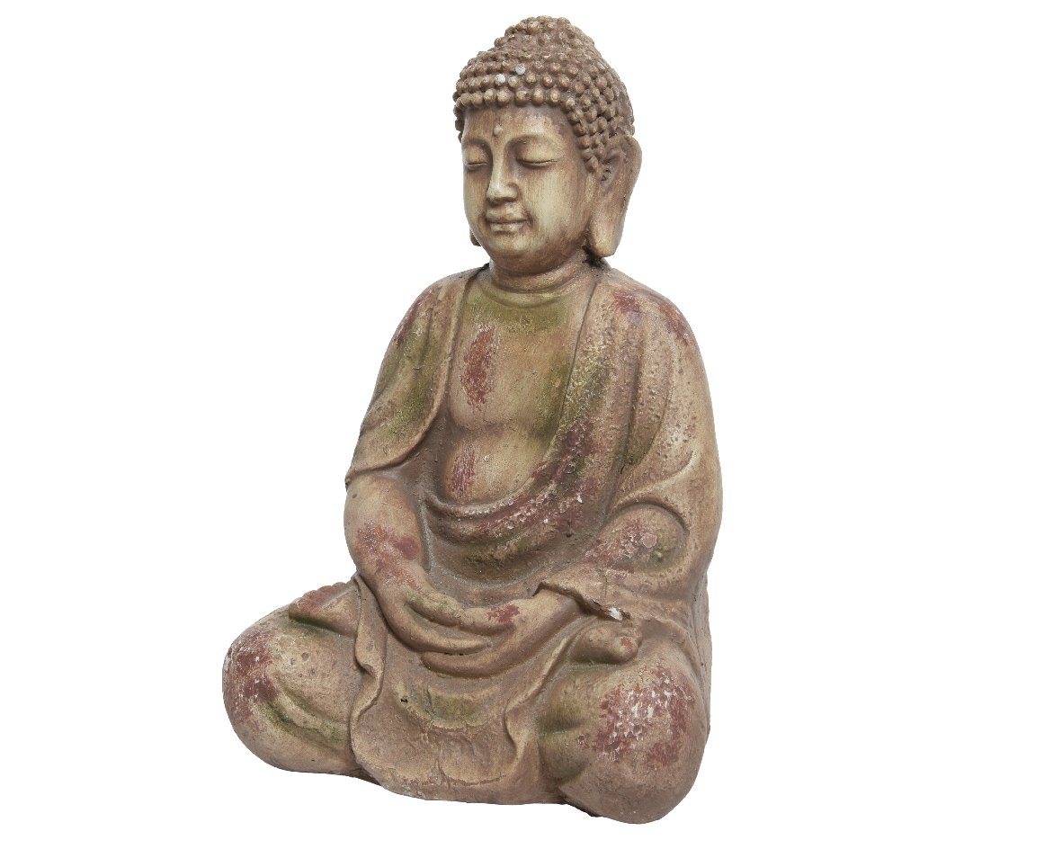 Kaemingk Statue Buddha sitzend, Kupfer, 30 cm