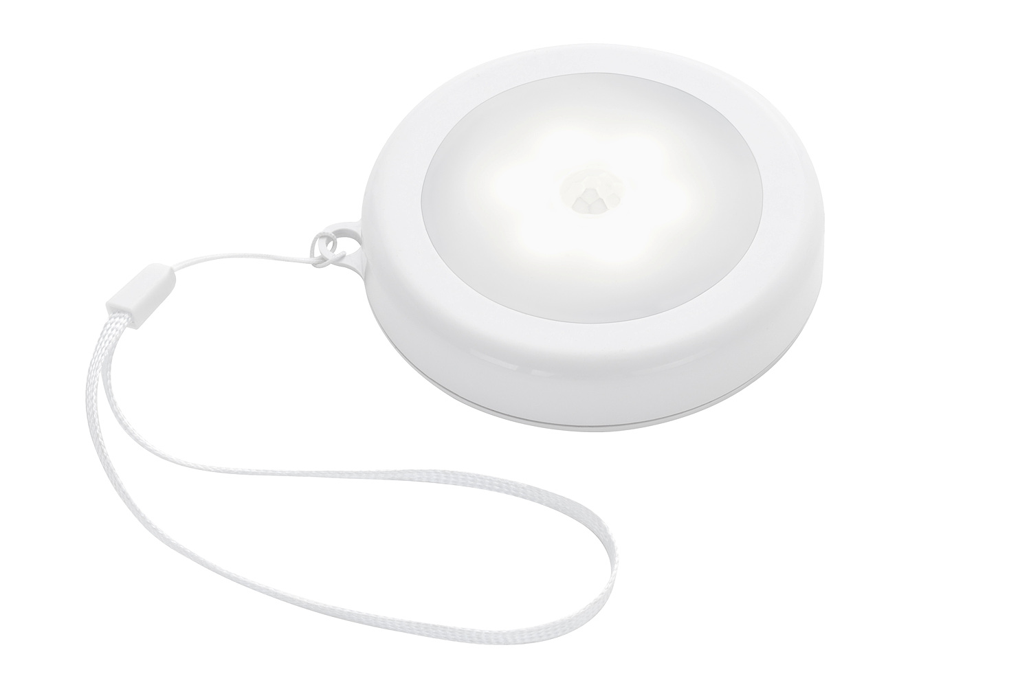 LED Sensor Light, Ø 8cm, 0,8W, Weiß