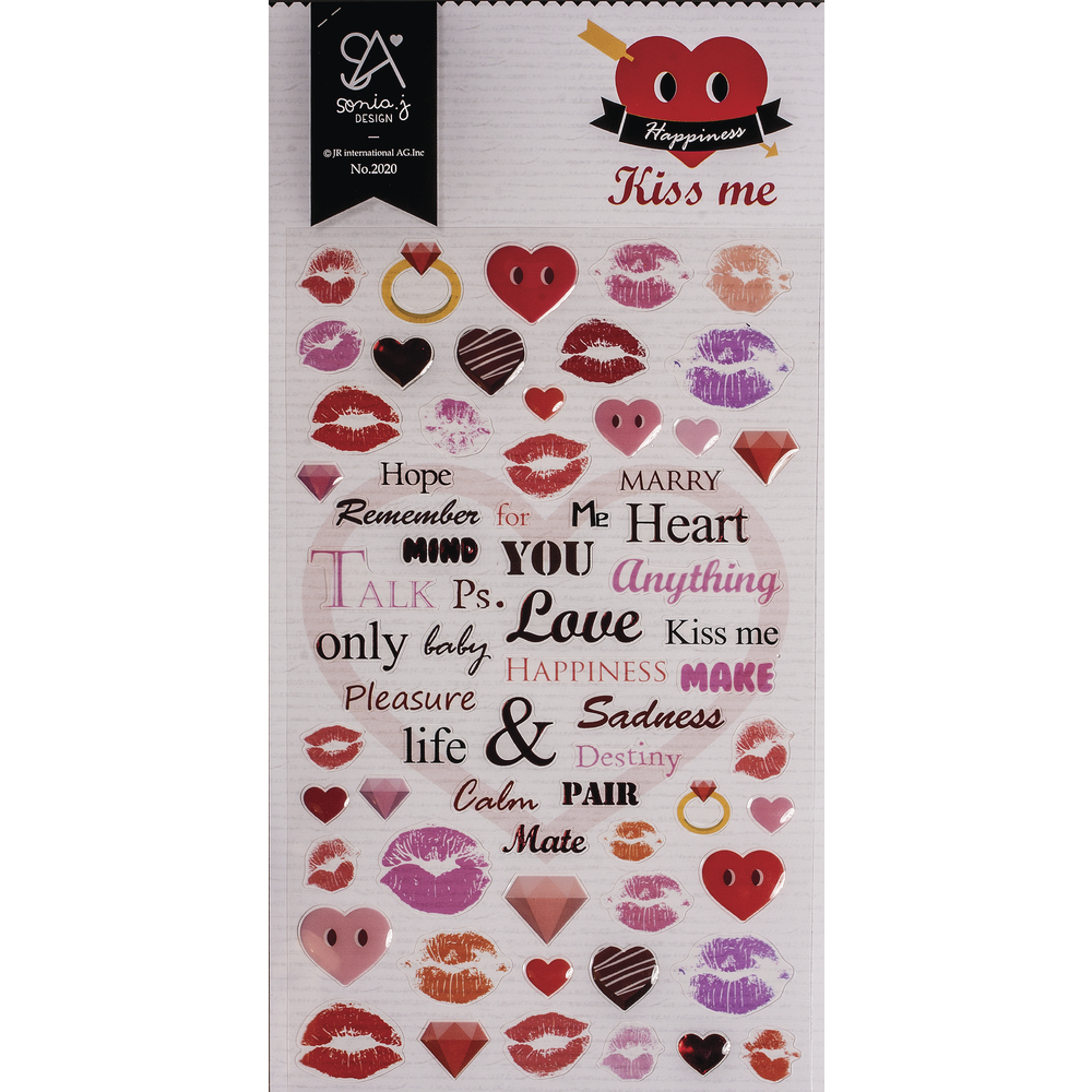 Rayher® Aufkleber & Sticker Kiss me