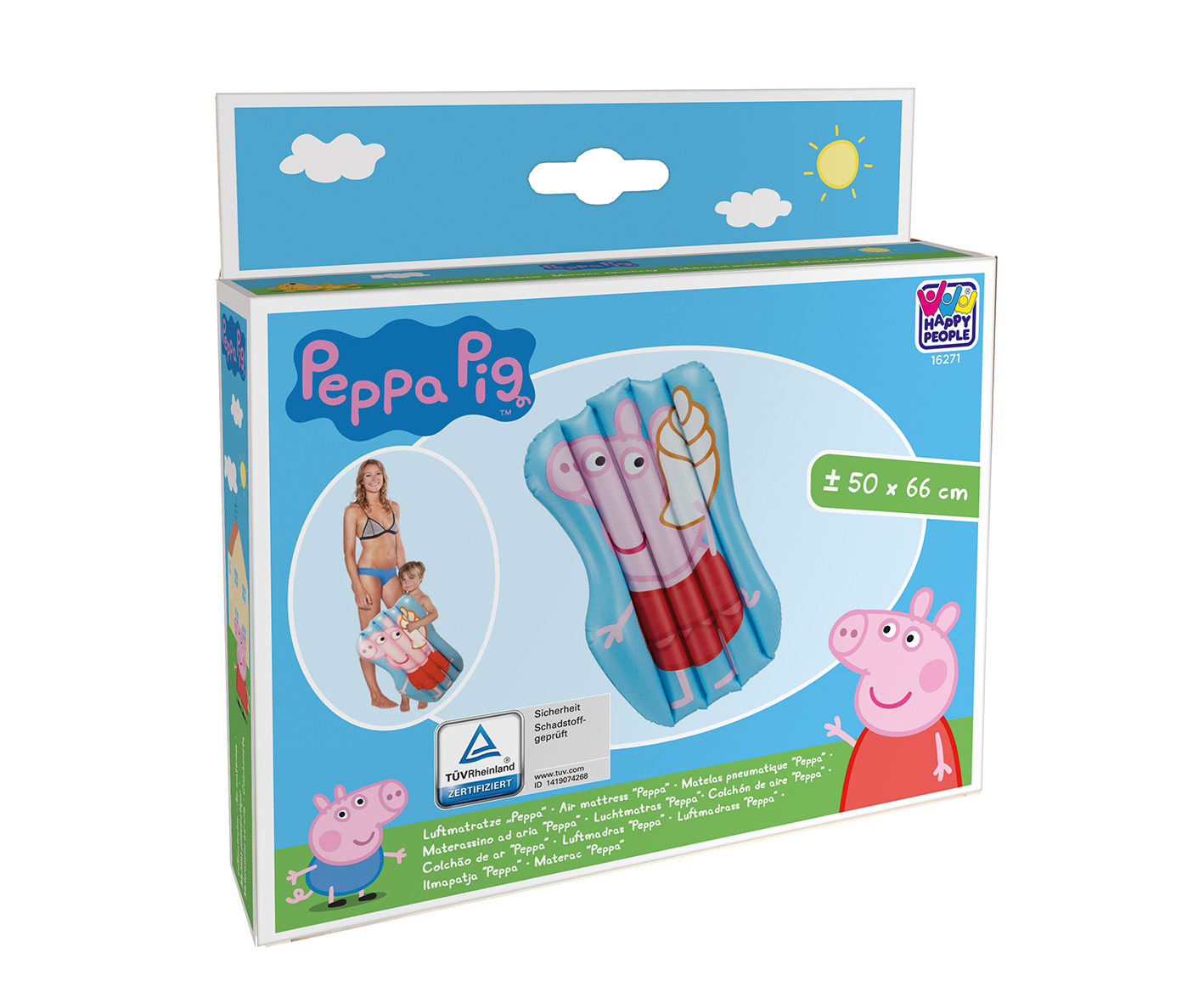 Peppa Pig™ Kindermatratze "Peppa" 65 x 40 cm