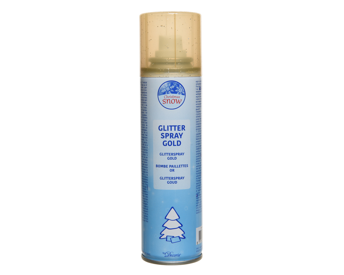 Decoris® Goldspray Glitter, 150 ml
