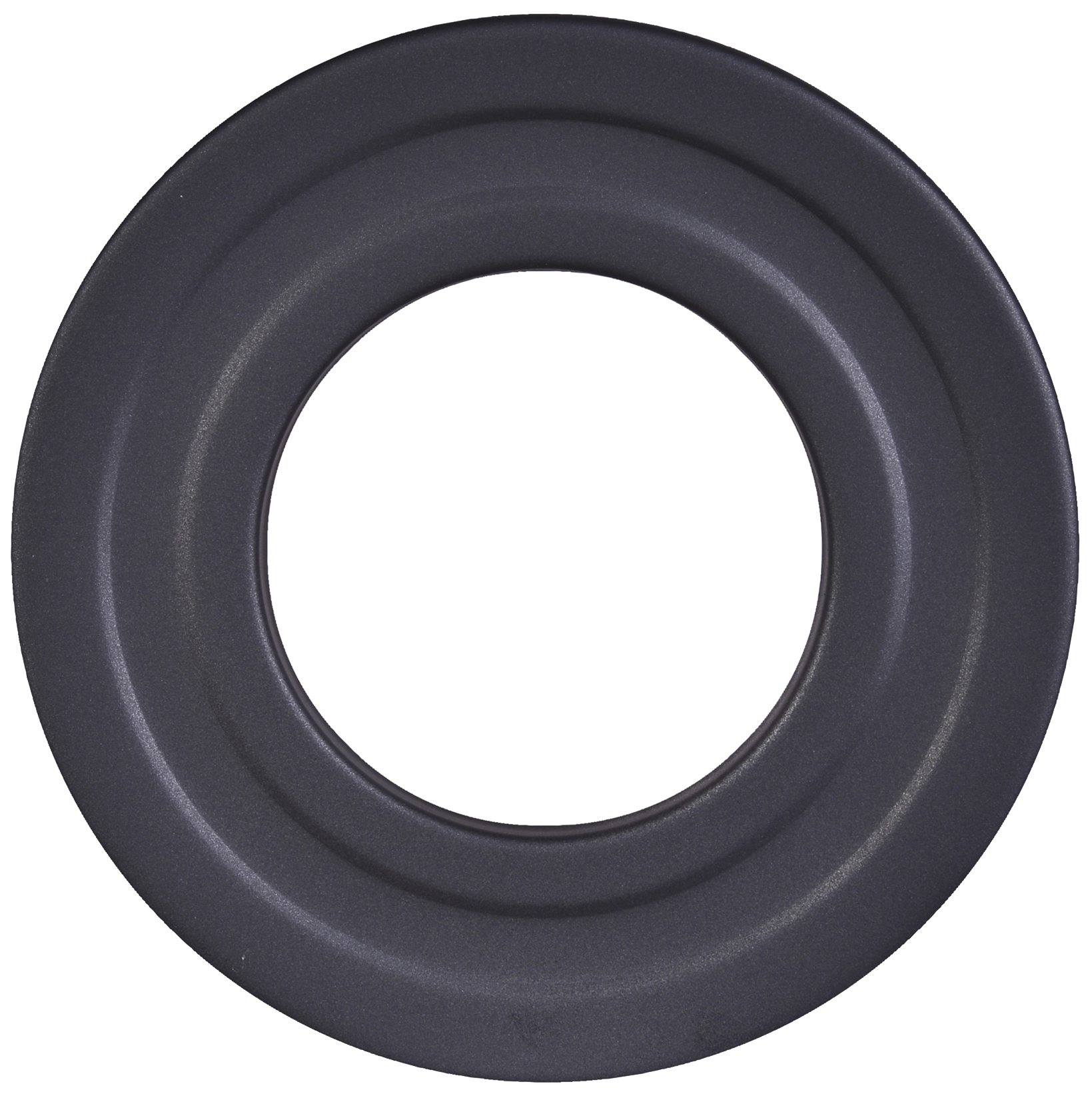 FIREFIX® Rosette Ø 80 mm für Pelletofenrohr, breit, schwarz