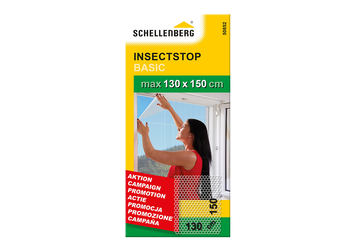 Schellenberg® Fliegengitter BASIC 130 x 150 cm weiß
