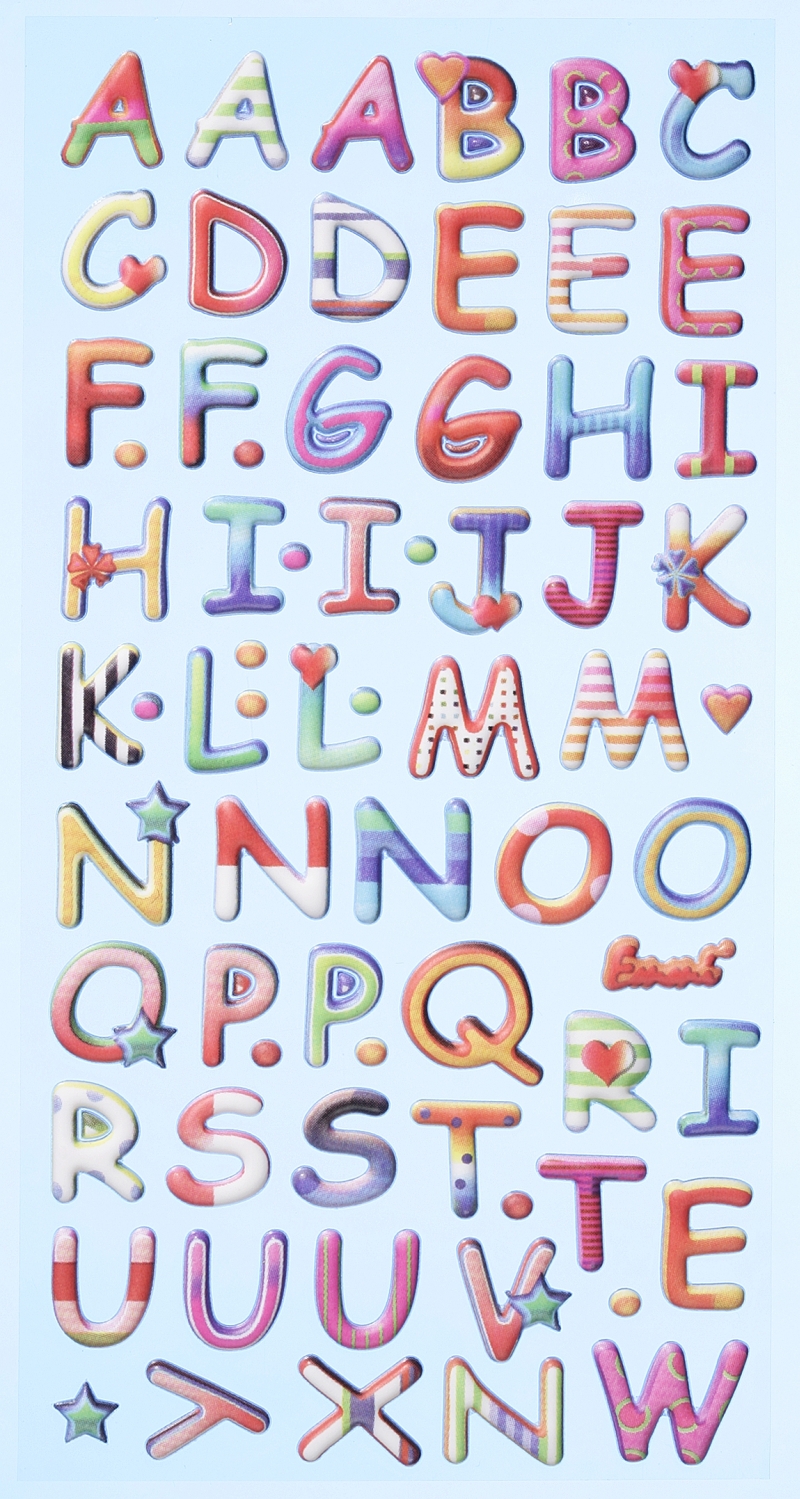 HobbyFun Softy Sticker Design-Buchstaben