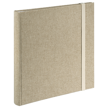 hama Jumbo-Album "Tessuto", 30 × 30 cm, 60 weiße Seiten, Beige