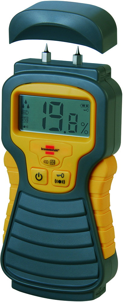 Feuchtigkeits-Detector MD (Feuchtigkeitsmessgerät/Feuchtigkeitsmesser für Holz oder Baustoffen, mit LCD-Display).
