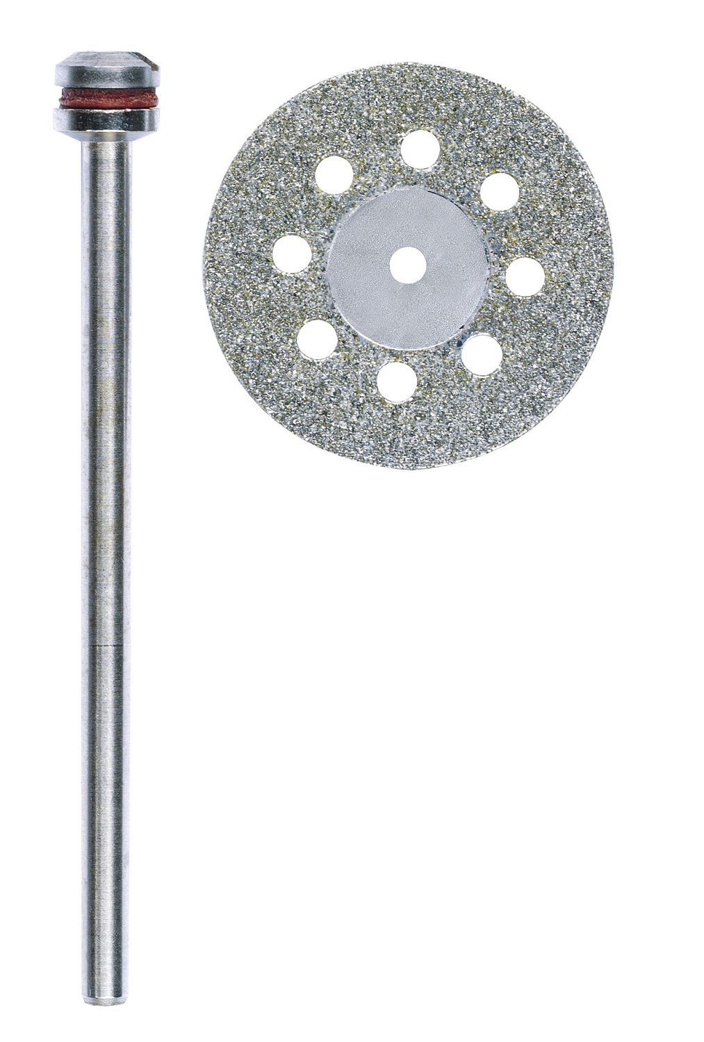Diamantierte Trennscheibe mit Kühllöchern, Ø 20 mm + 1 Träger