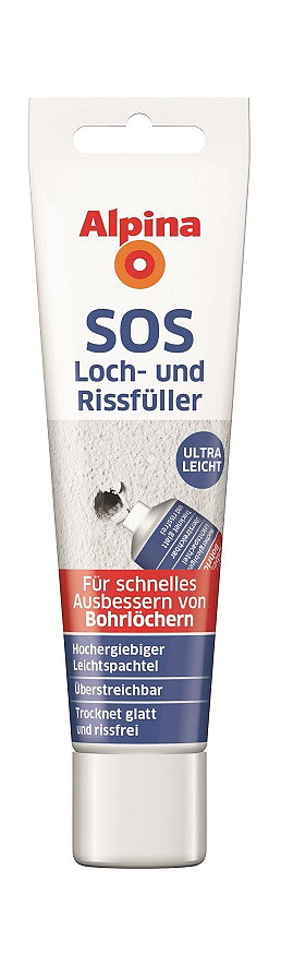 Alpina SOS Loch- und Rissfüller in der Tube - Weiß 100 ml