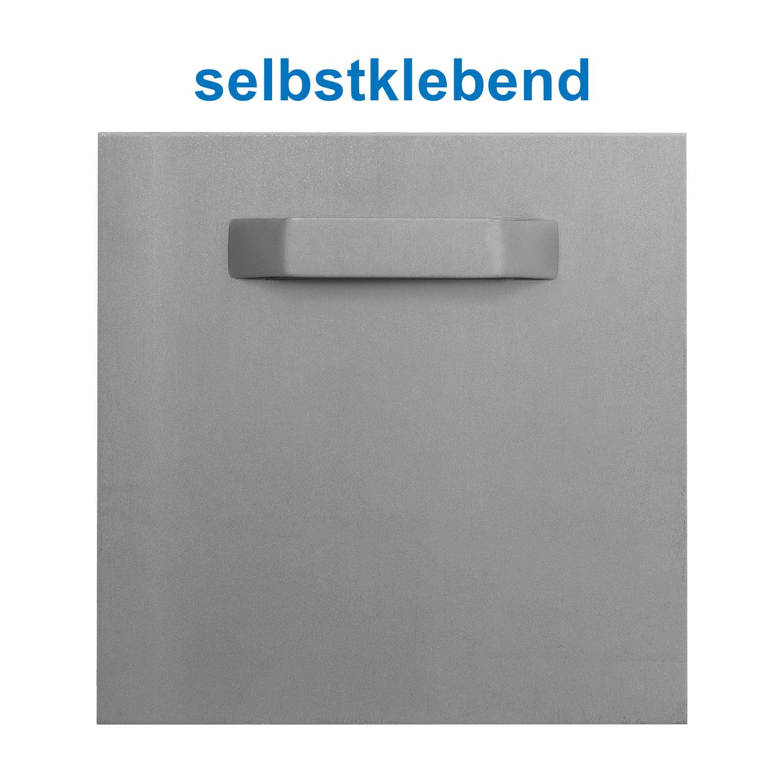 Leha Spiegelblech /Aufhängeblech 100 x 100 mm, selbstklebend
