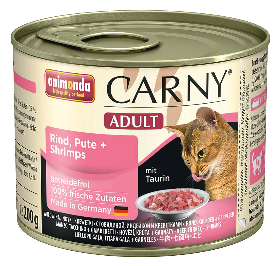 animonda Carny® Adult Rind, Pute + Shrimps 200 g