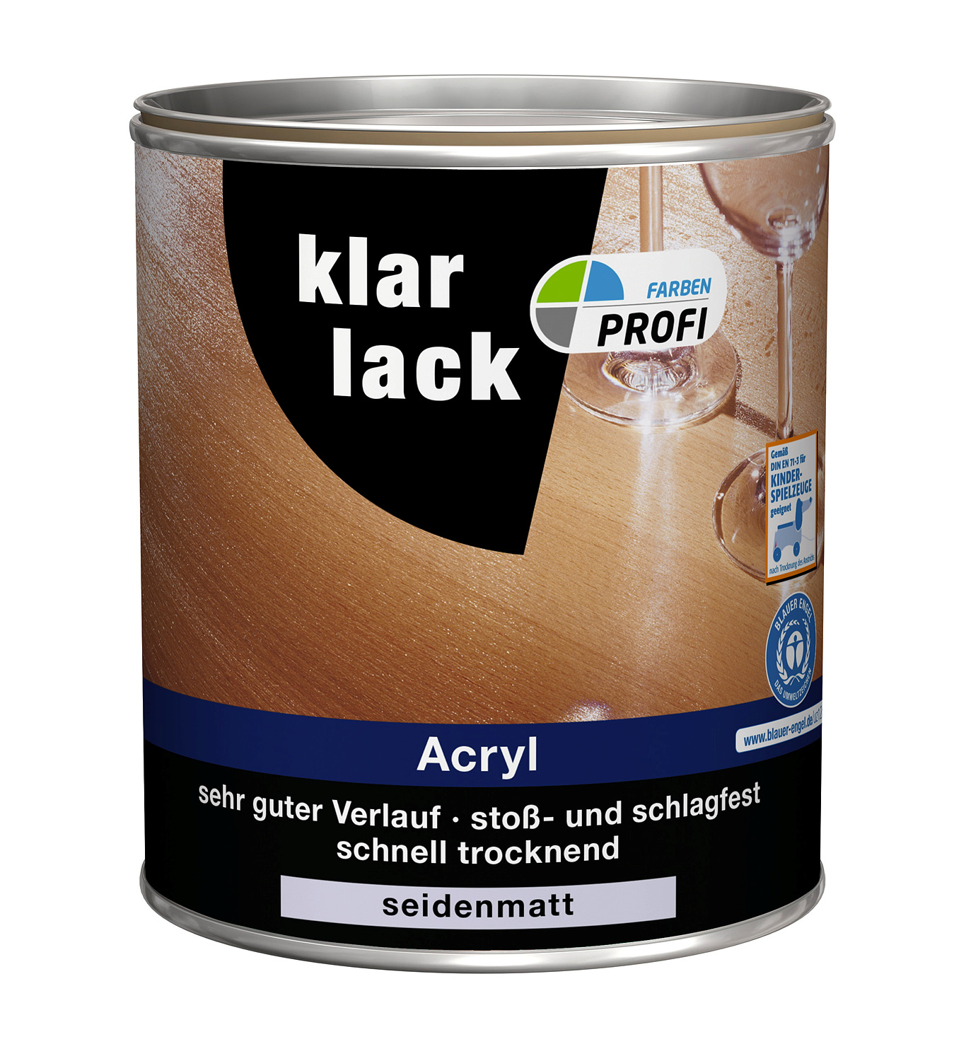 PROFI Acryl Klarlack 125 ml, seidenmatt