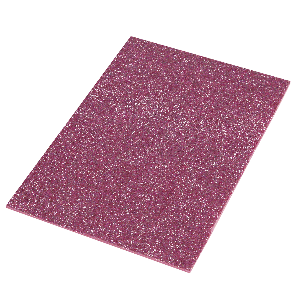 Rayher® Moosgummi Platte 30x45x0,2 cm Glitter Pink