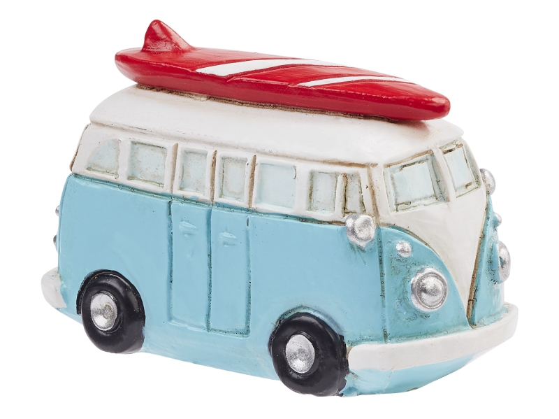 HobbyFun Camping-Bus II, ca. 4,5 cm, Hellblau/Weiß