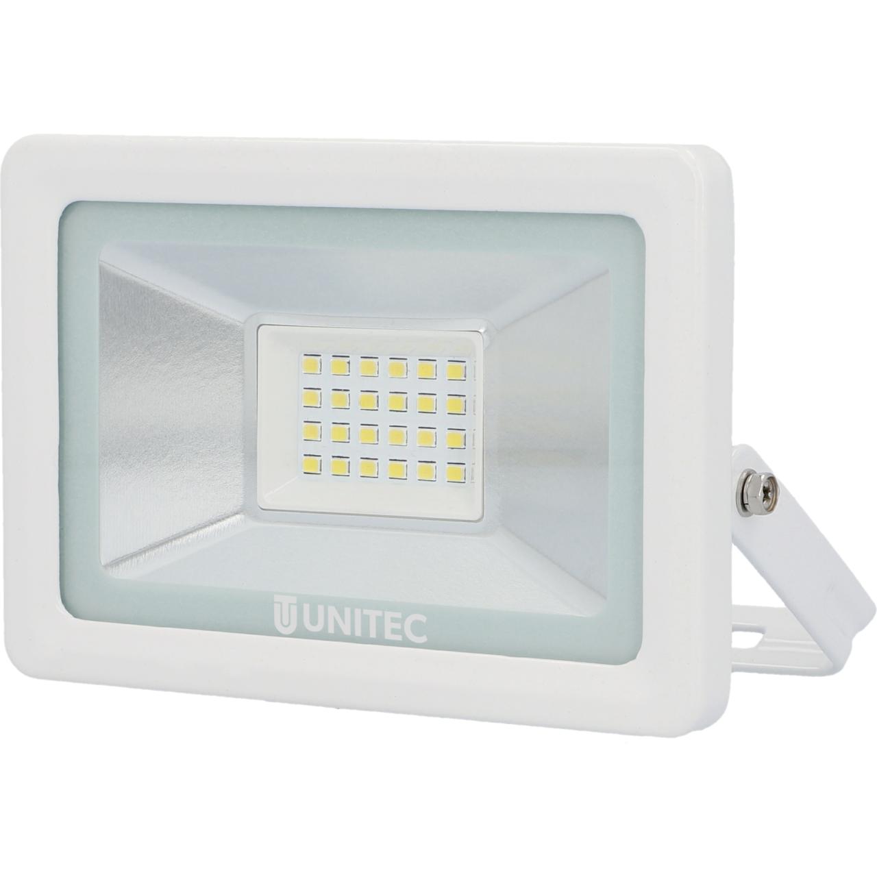 uniTEC LED-Strahler 20 W, 6500 K, 1700 lm, IP65, Weiß