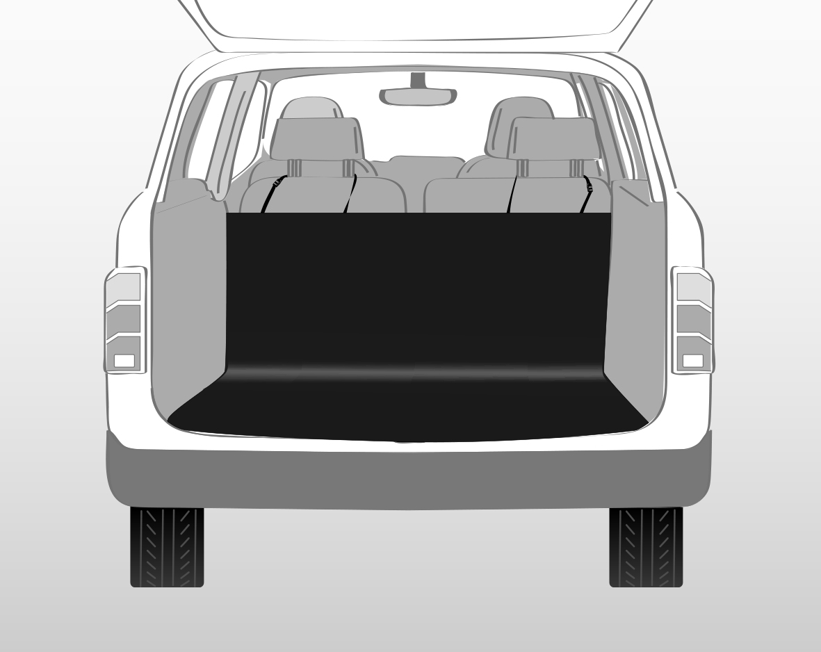 Trixie Kofferraum-Schondecke 1,20 × 1,50 m, schwarz