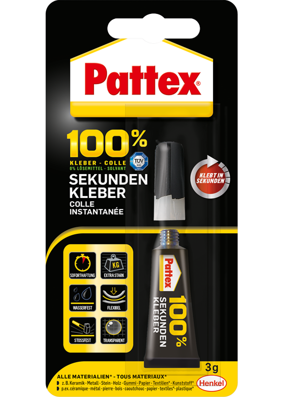 Pattex® 100 % Sekundenkleber 3 g