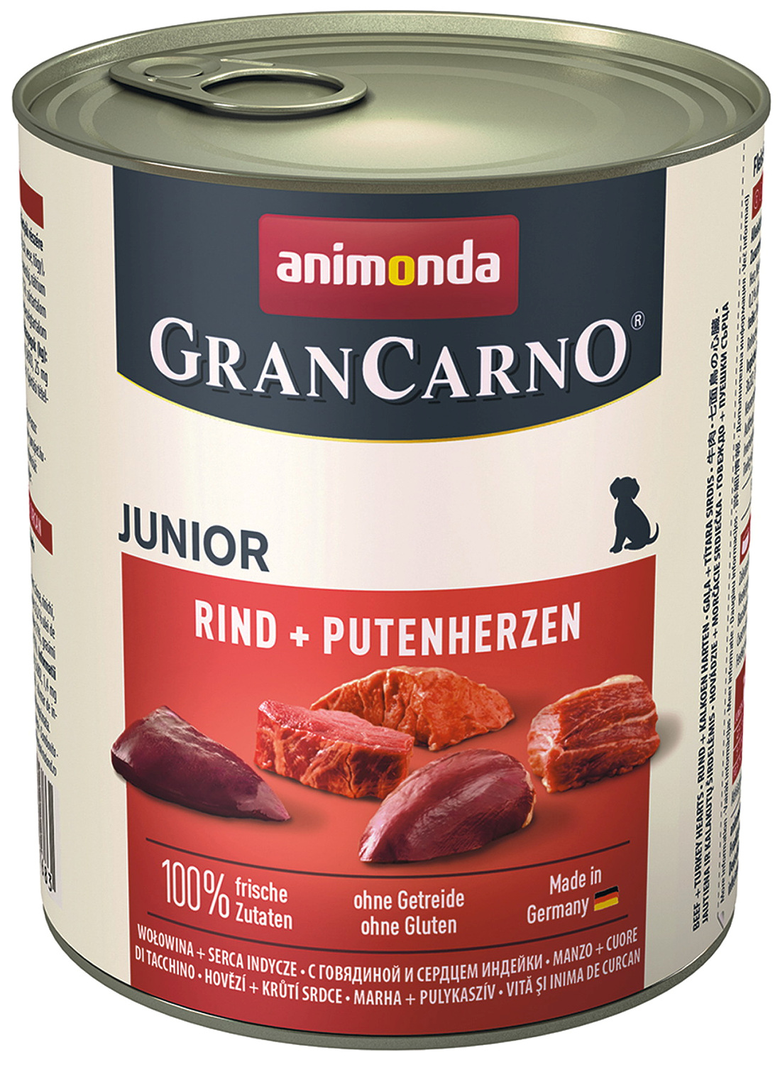animonda GranCarno® Junior Rind + Putenherzen 800 g