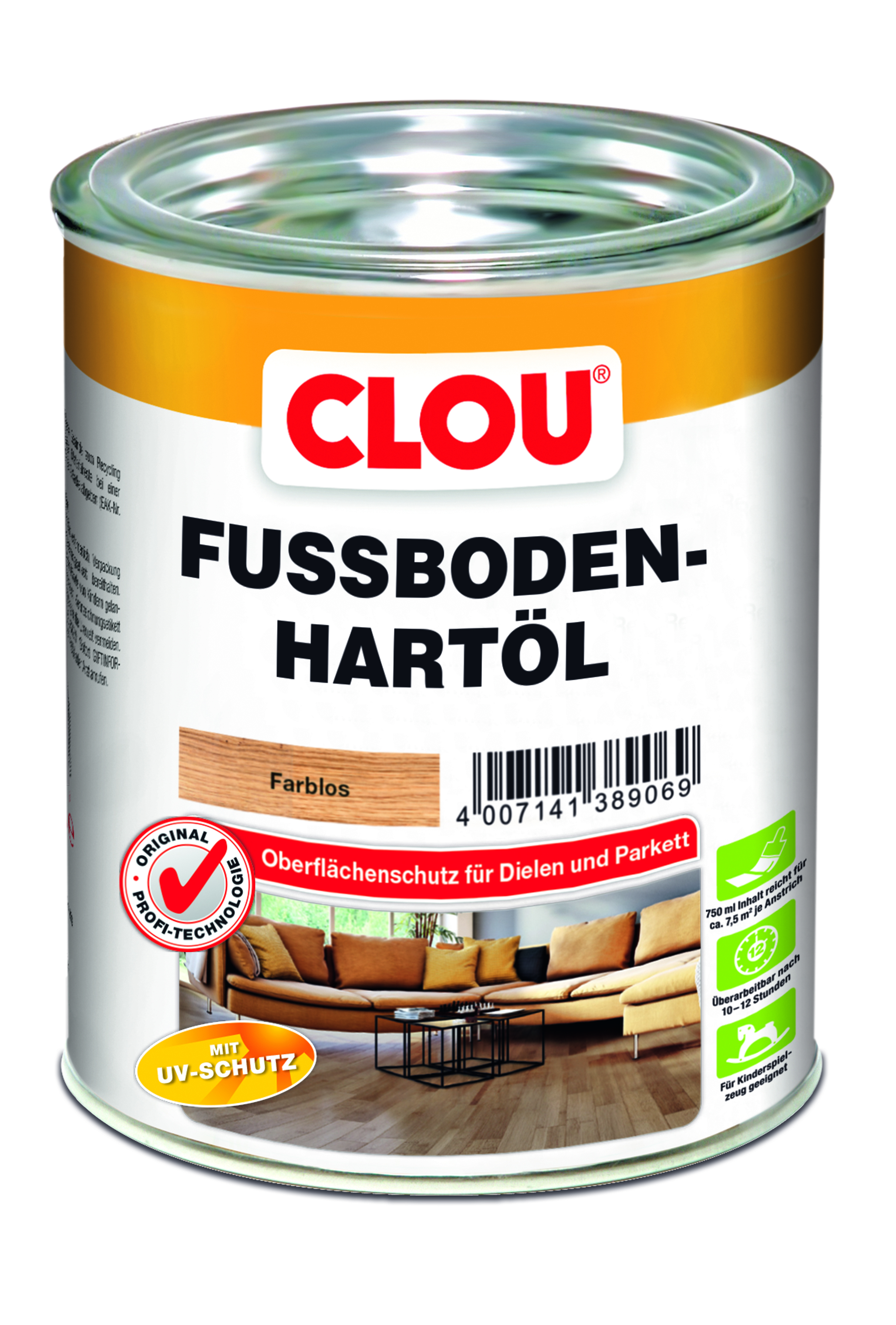 CLOU Fußboden-Hartöl 750 ml, Farblos