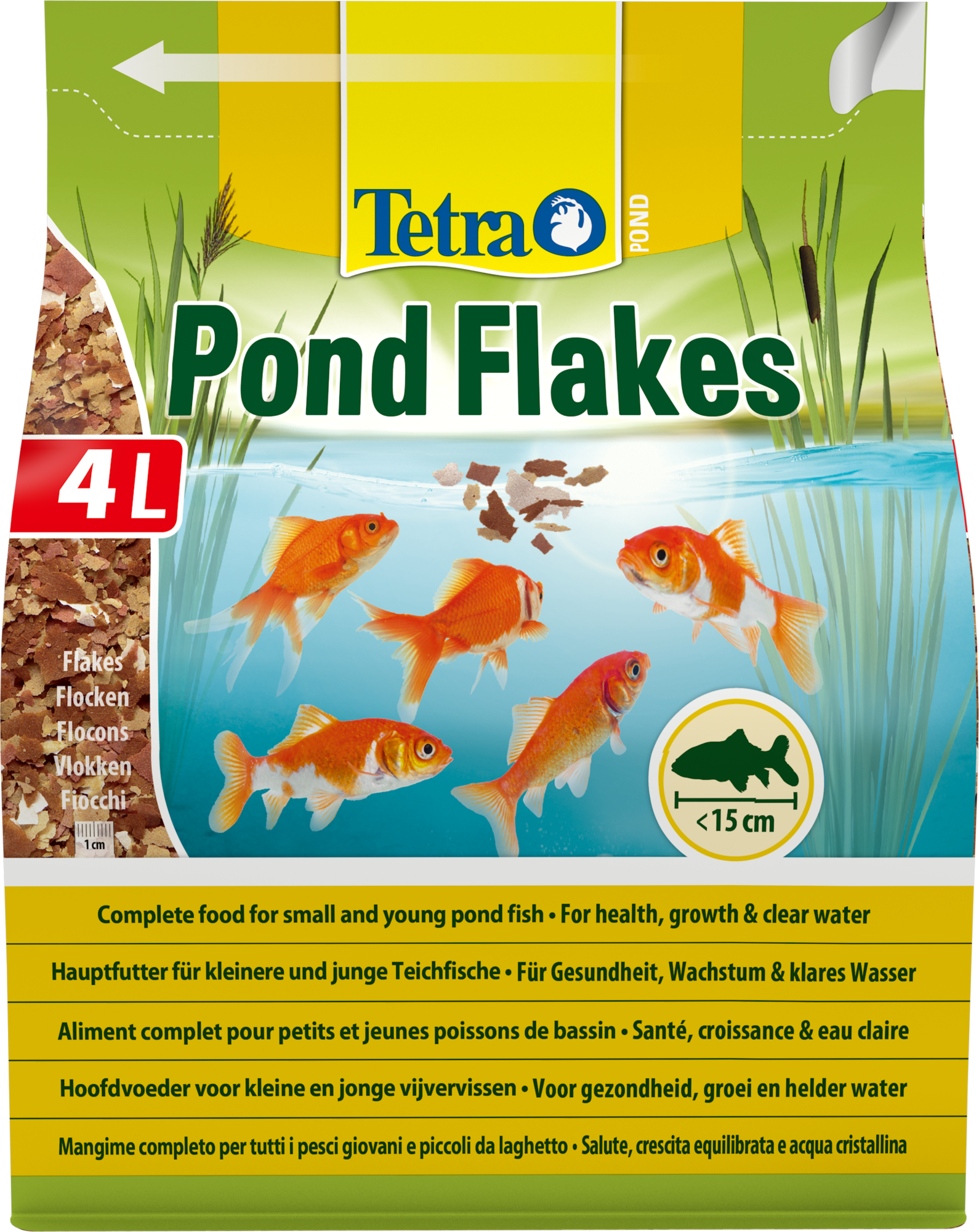 Tetra Pond Fischfutter Flakes, 800 g