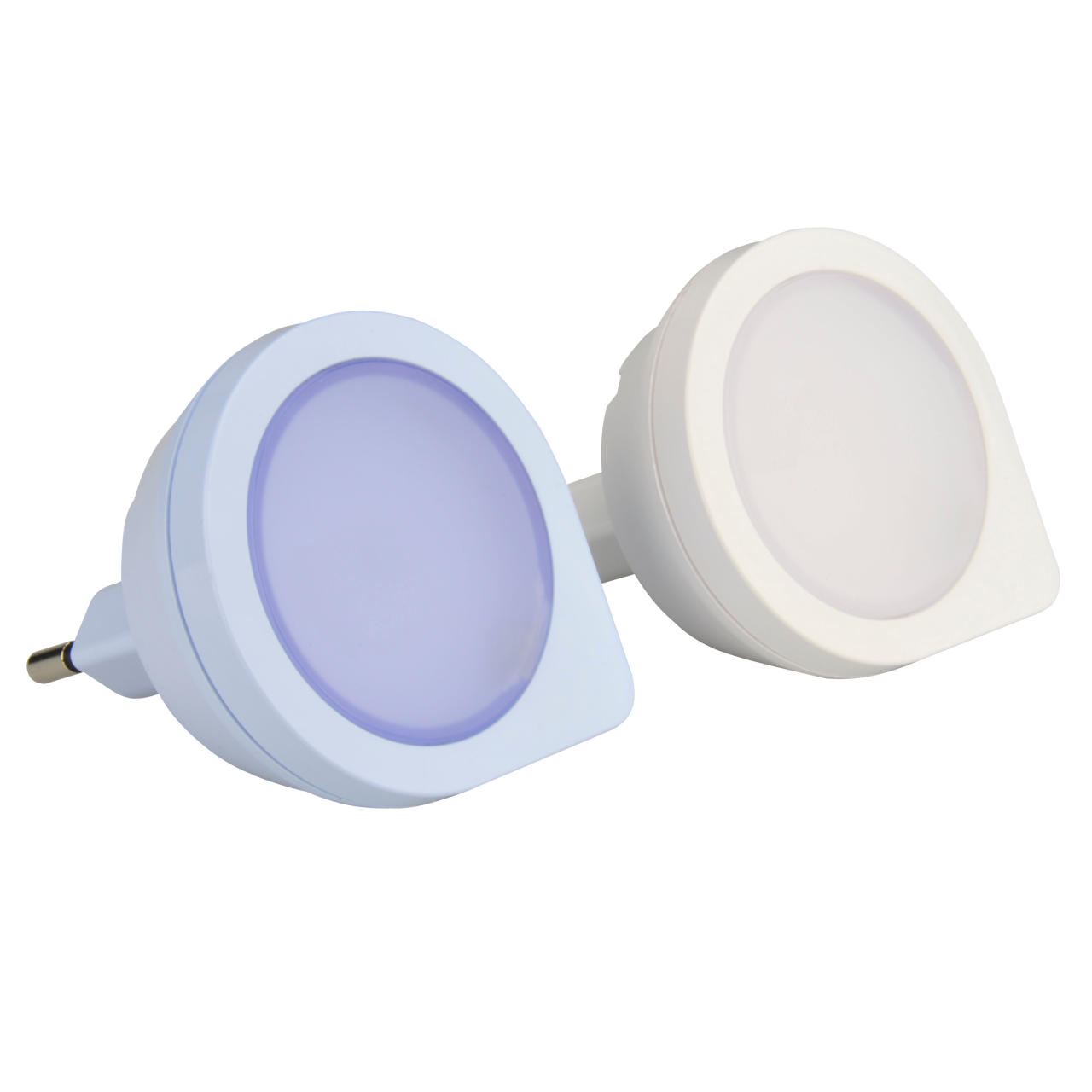 uniTEC LED-Nachtlicht / Orientierungslicht Mini Q,, mit Dämmerungssensor, 2 Stück