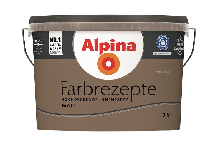 Alpina Farbrezepte - Sanfte Erde 2,5 Liter, matt