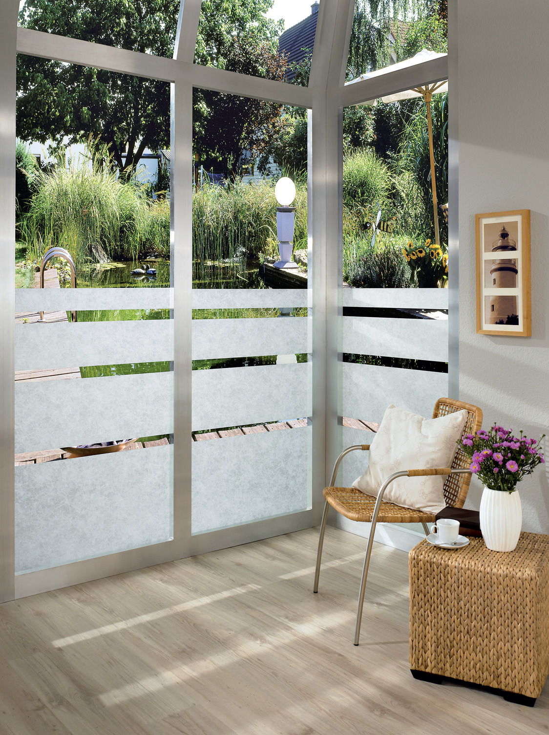 d-c-fix® Fensterfolie Reispapier Weiß 45 × 200 cm