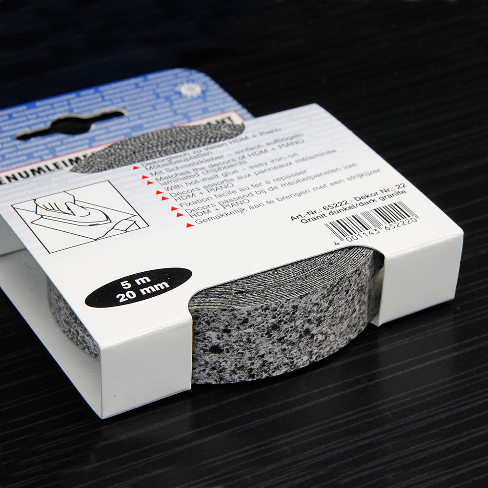 Kantenumleimer Granit Dunkel 22, 5 m 20 mm