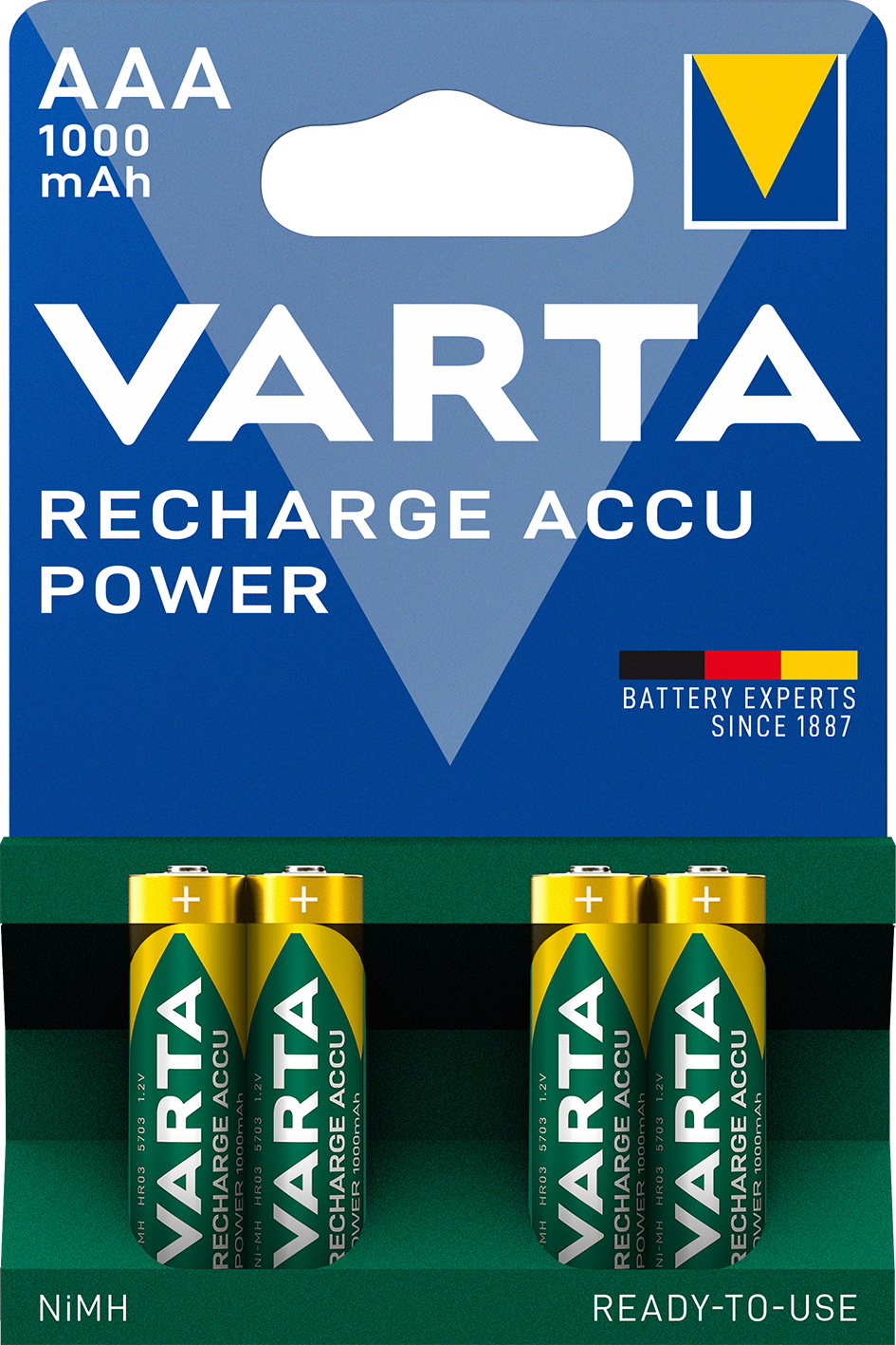 Batterien 5703 Recharge Akku ReadyToUse AAA
