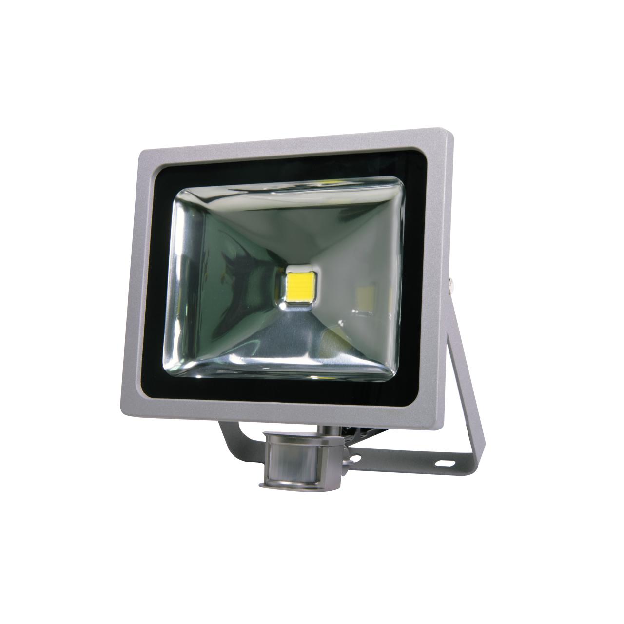 uniTEC Premium LED-Strahler mit Bewegungsmelder, 50 W, 6500 K, 3600 lm