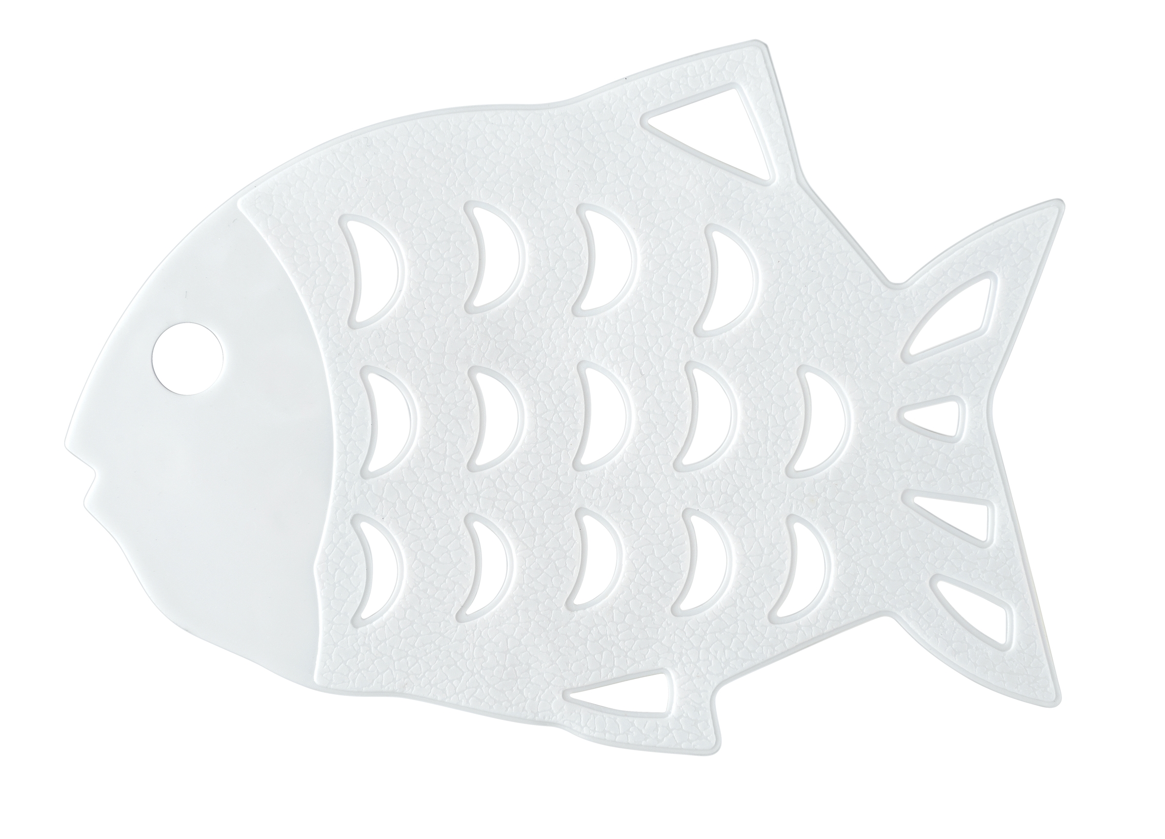 Wenko Anti-Rutsch-Sticker Fisch 12 x 10 cm, weiß, 6er Set