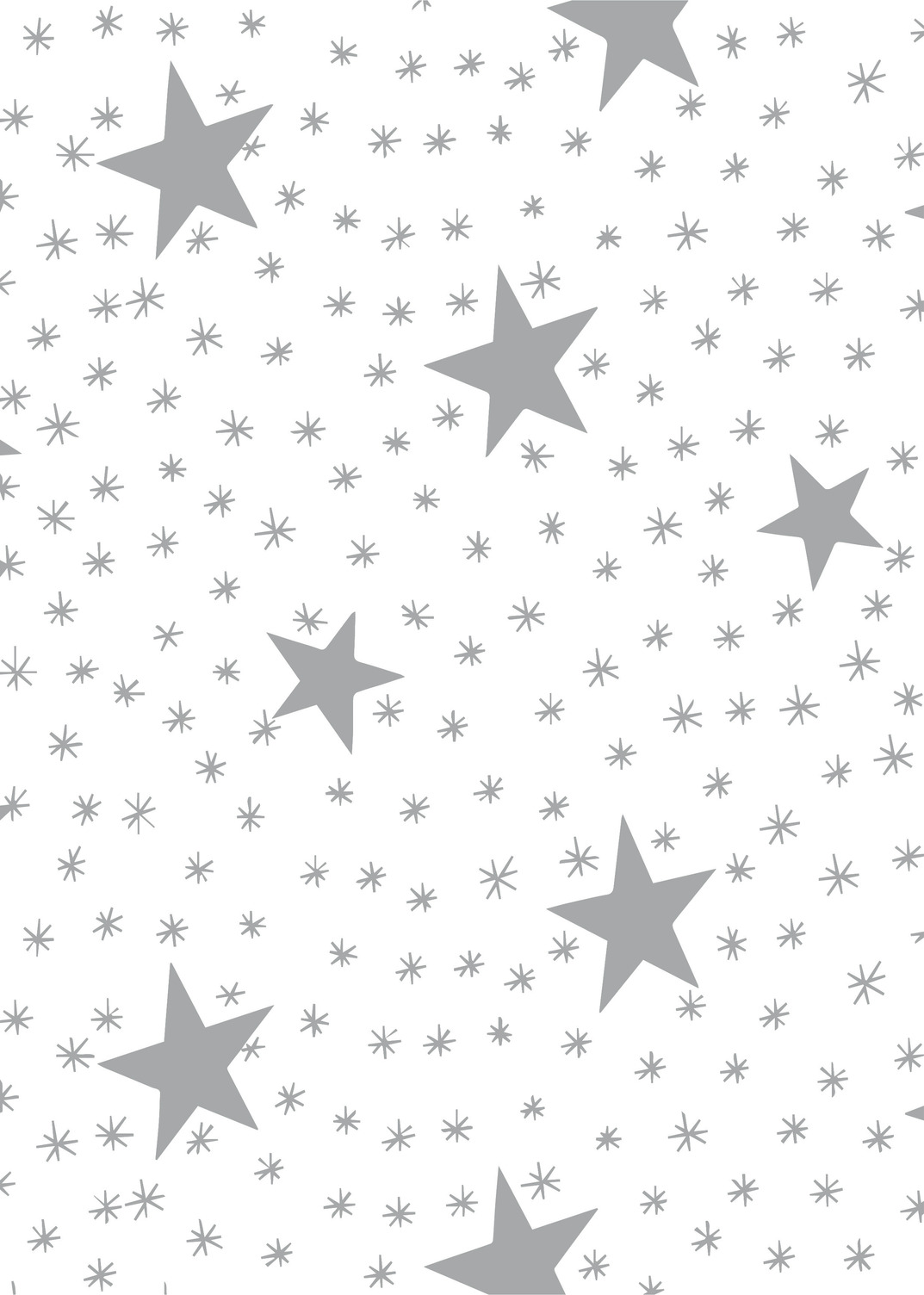 d-c-fix® Tischdecke Paradiso, X-Mas Stars Silber 1,40 m breit