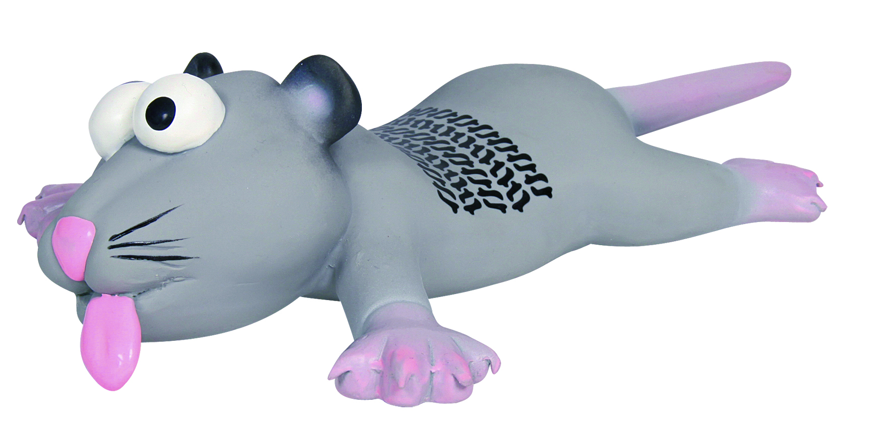 Trixie Hundespielzeug  Ratte/Maus mit Reifenspuren 22 cm