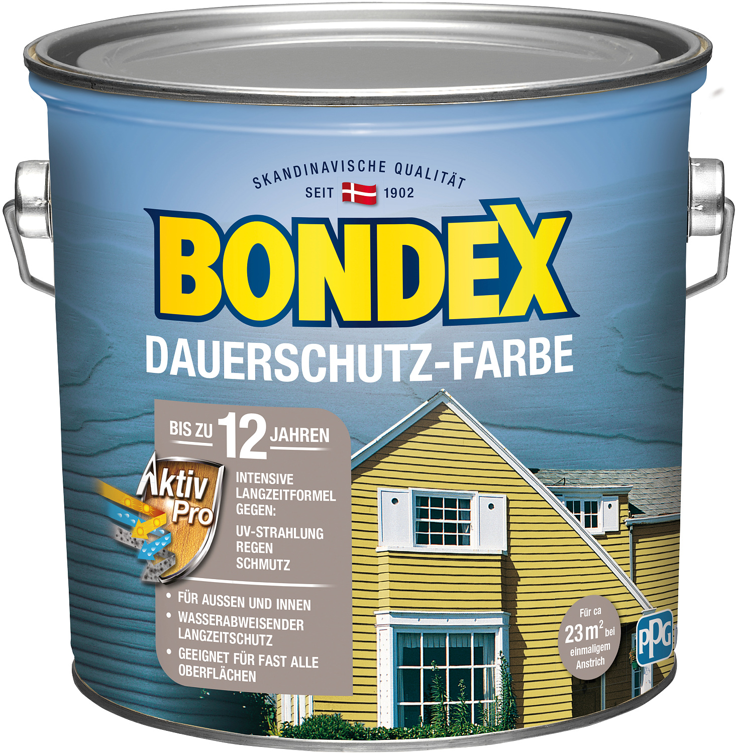 Bondex Dauerschutz-Farbe Kakao / Schokoladenbraun 2,50l