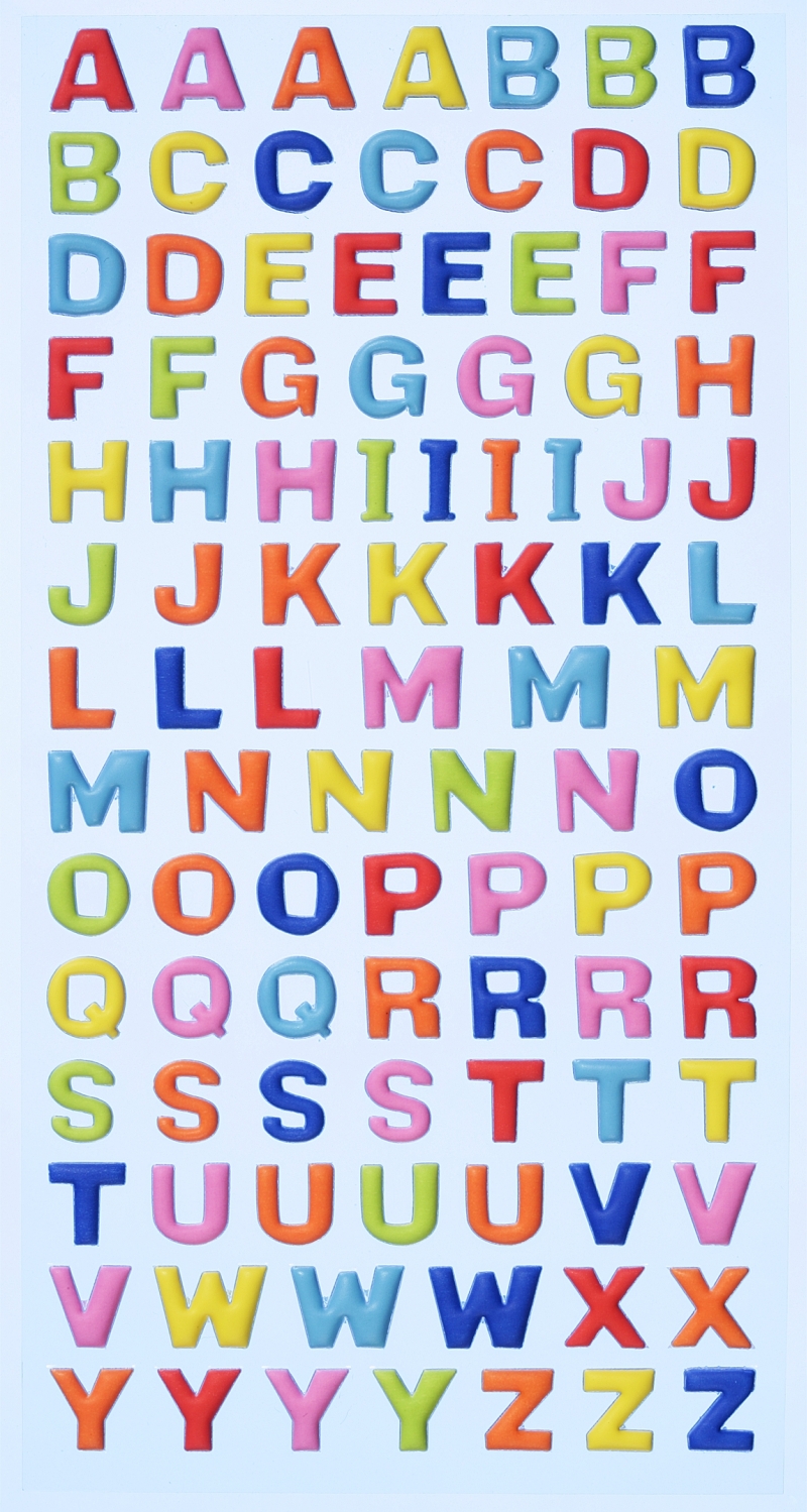 HobbyFun Softy Sticker Großbuchstaben