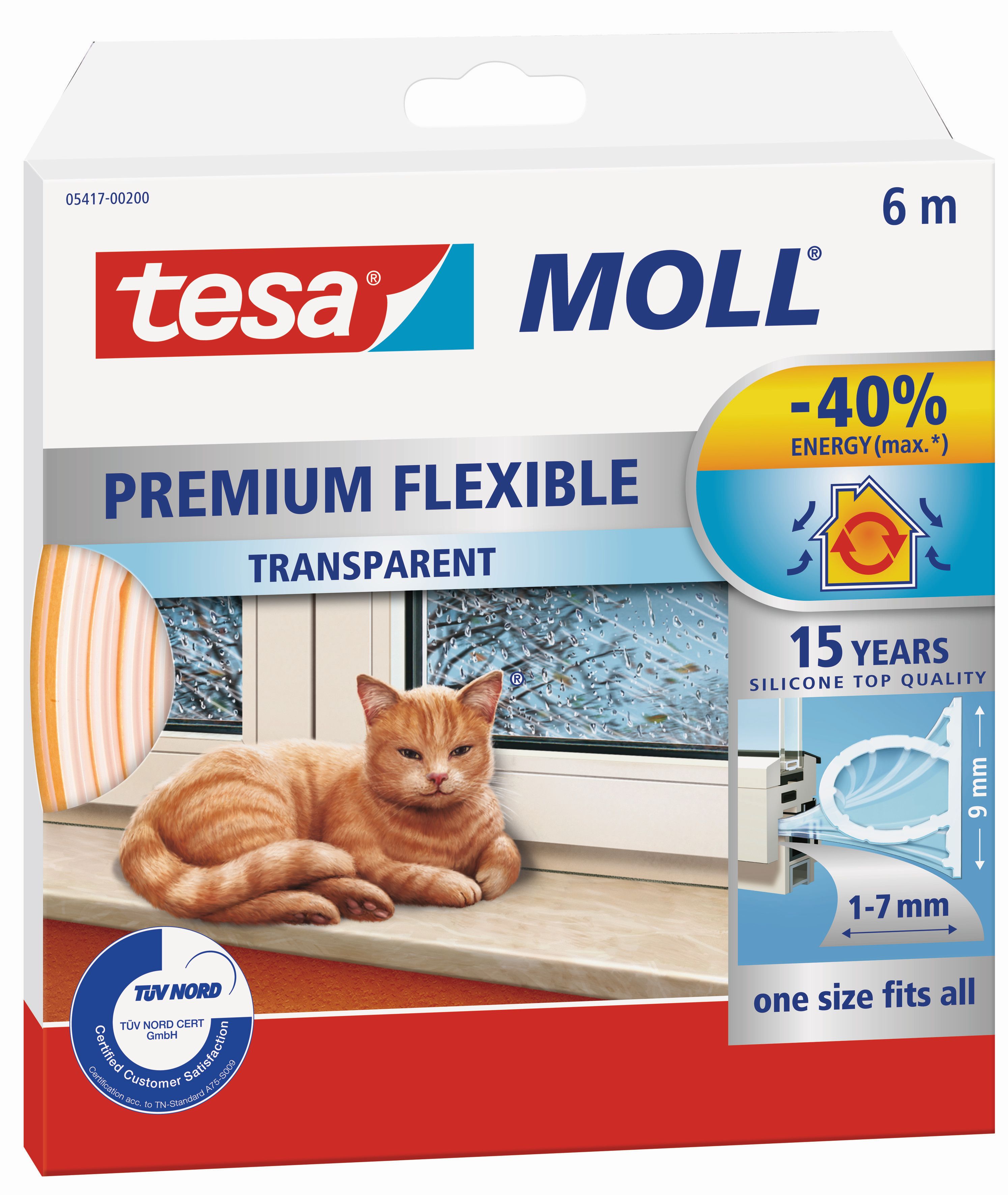 tesamoll® Silikondichtung Premium Flexible - selbstklebend