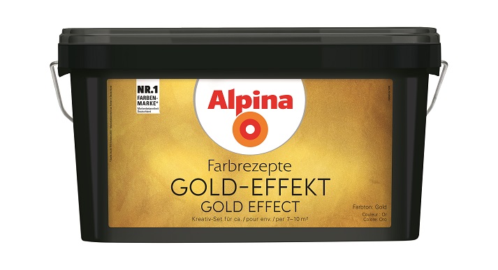 Alpina Farbrezepte GOLD-EFFEKT - Gold 4 Liter, glänzend