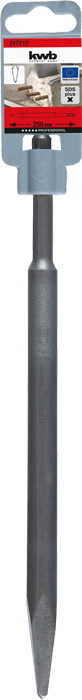 kwb Meißel für Bohrhämmer, Spitzmeißel, 250 mm, SDS plus