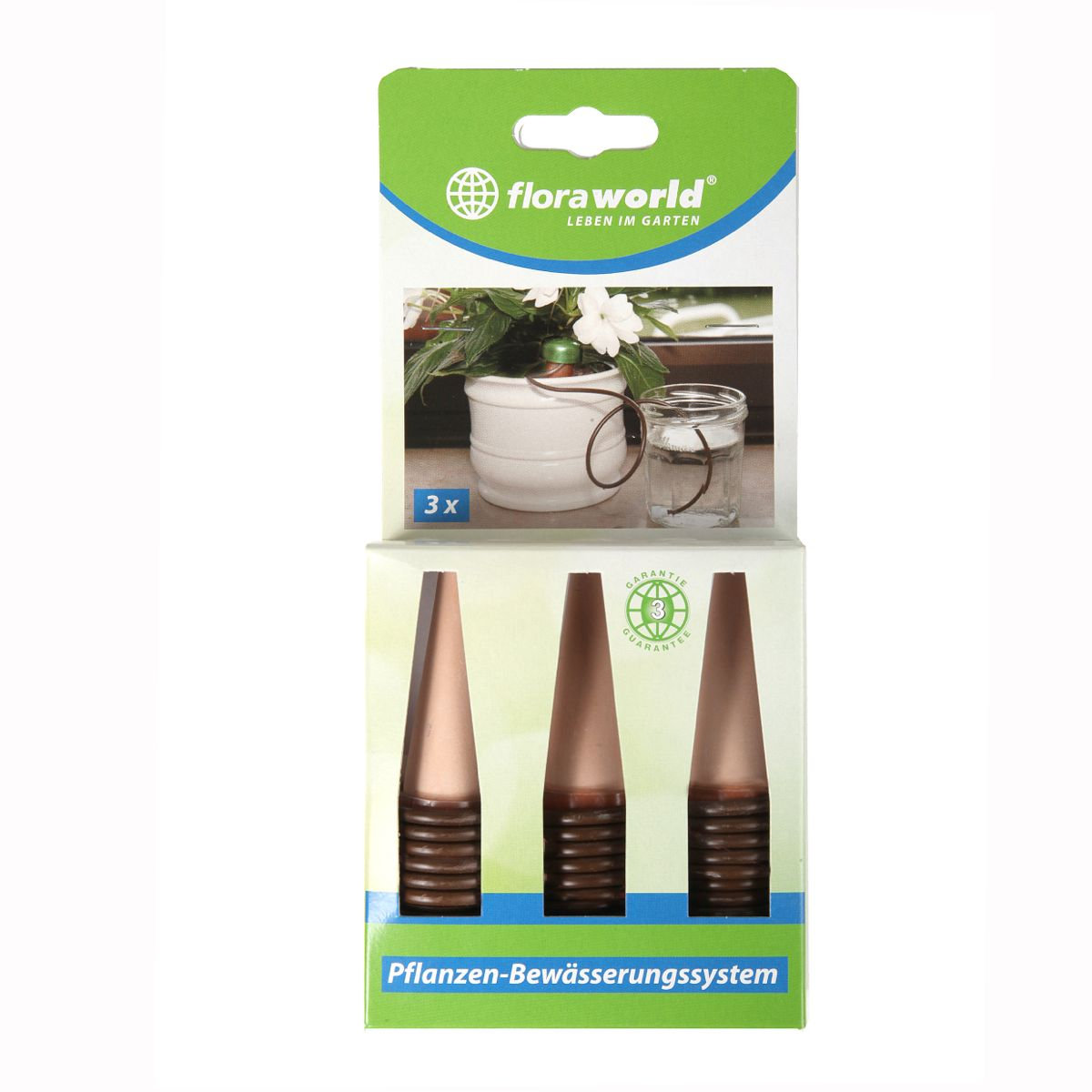 floraworld® Pflanzen-Bewässerungssystem Comfort 3 Stück