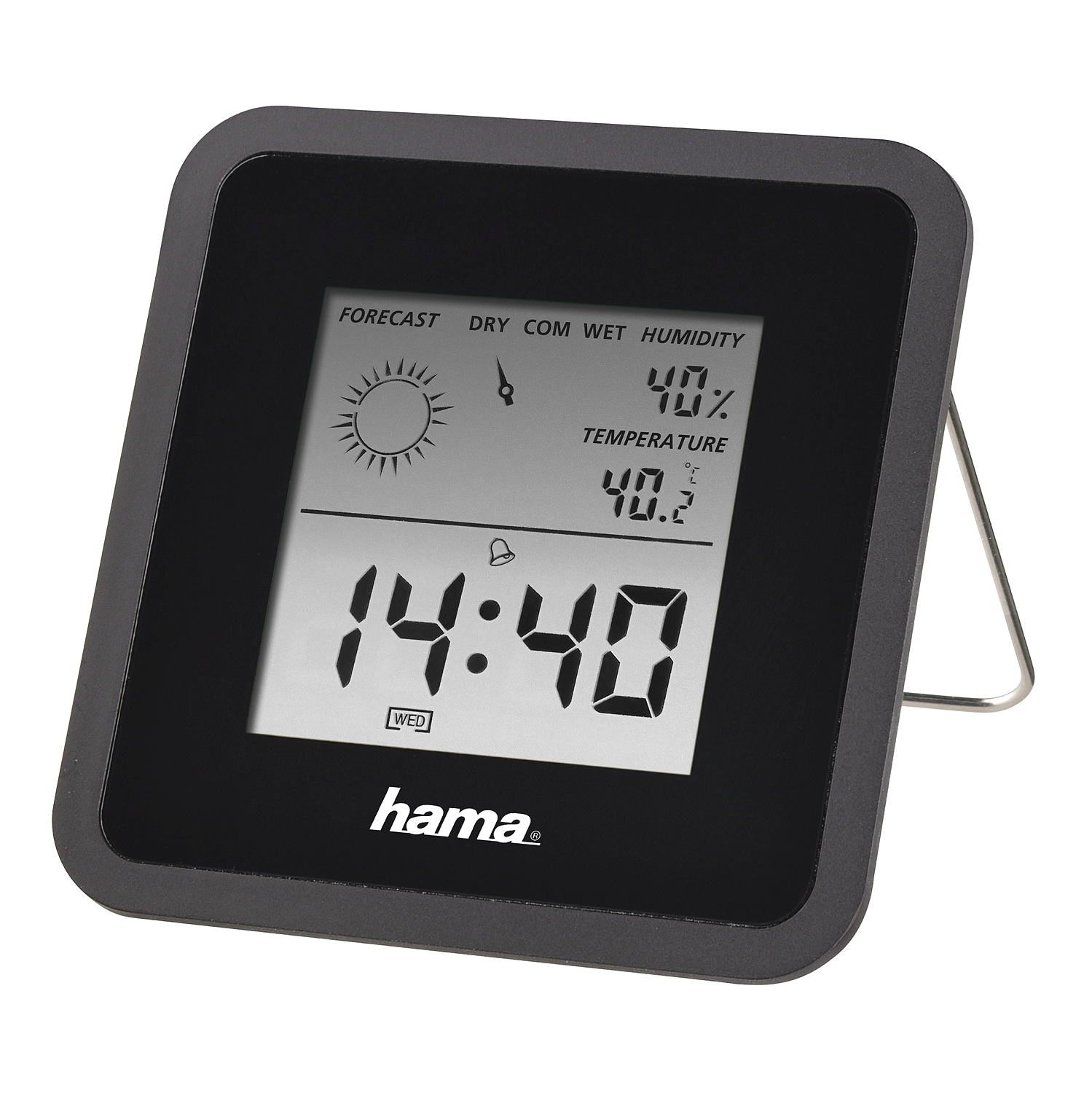 Hama Thermo-/Hygrometer "TH50", Schwarz