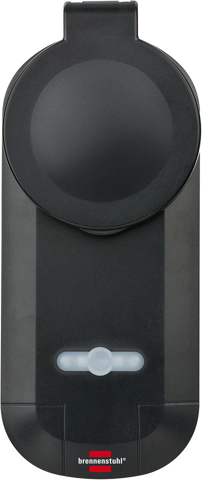 Brennenstuhl Funkschalt-Set RC CE1 0201, 2er Funksteckdosen Set (Außenbereich IP44, mit Handsender und erhöhtem Berührungsschutz) schwarz