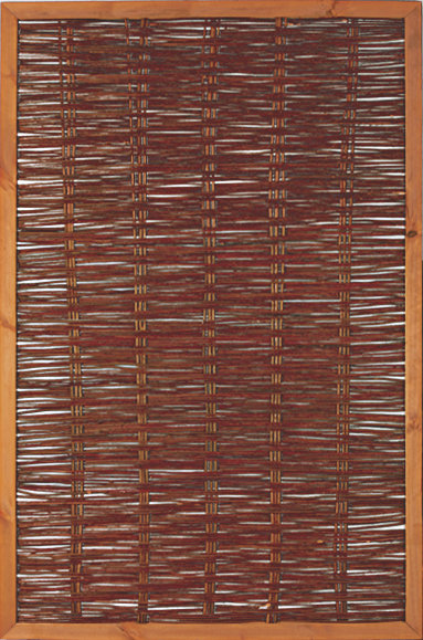 FAKO Weidengeflechtzaun mit umlaufender Rahmen,  120 x 180 cm