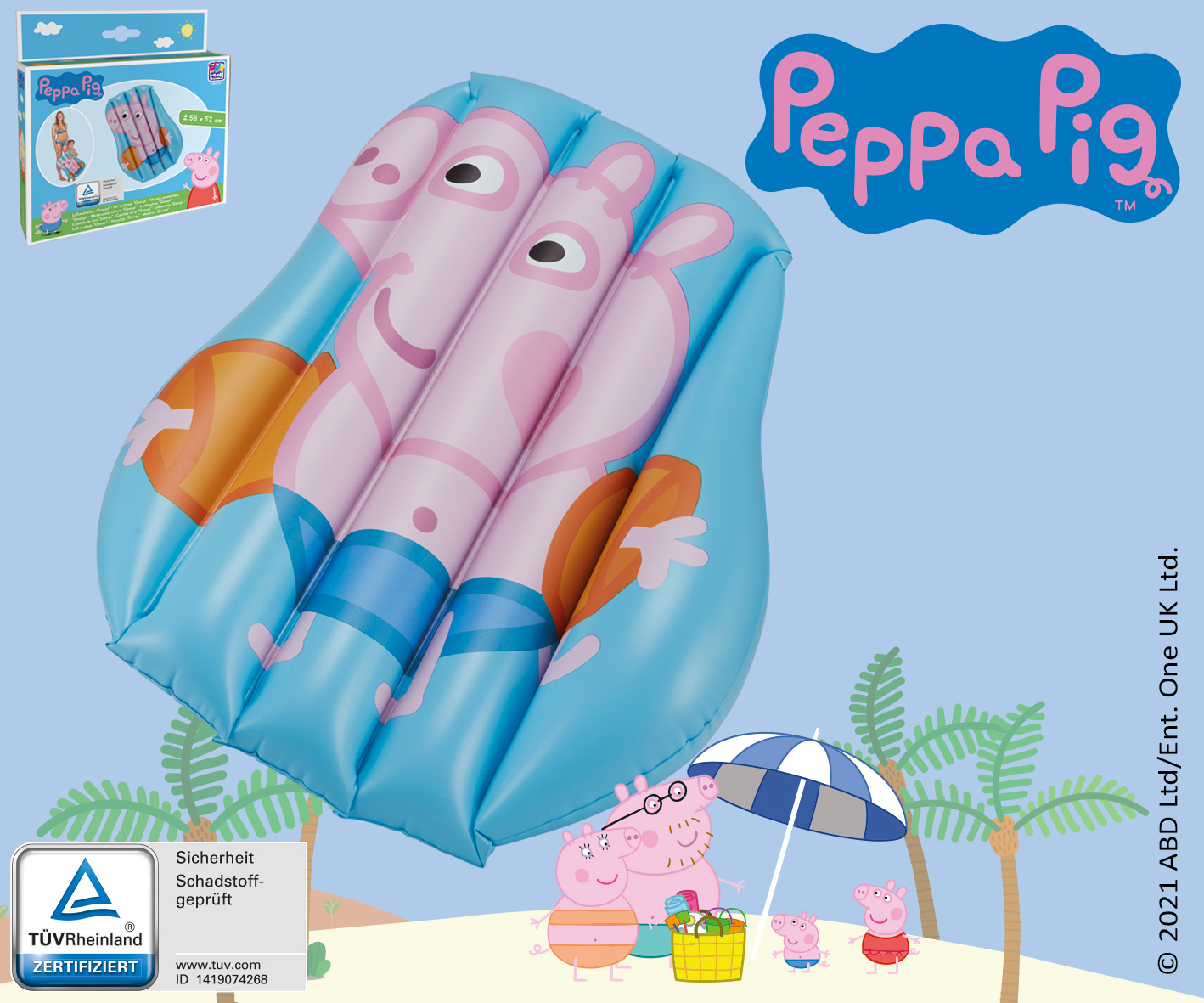 Peppa Pig™ Kindermatratze "George" 65 x 40 cm