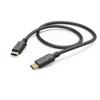 hama Lade-/Datenkabel, USB Type-C - USB Type-C, 1,0 m, Schwarz