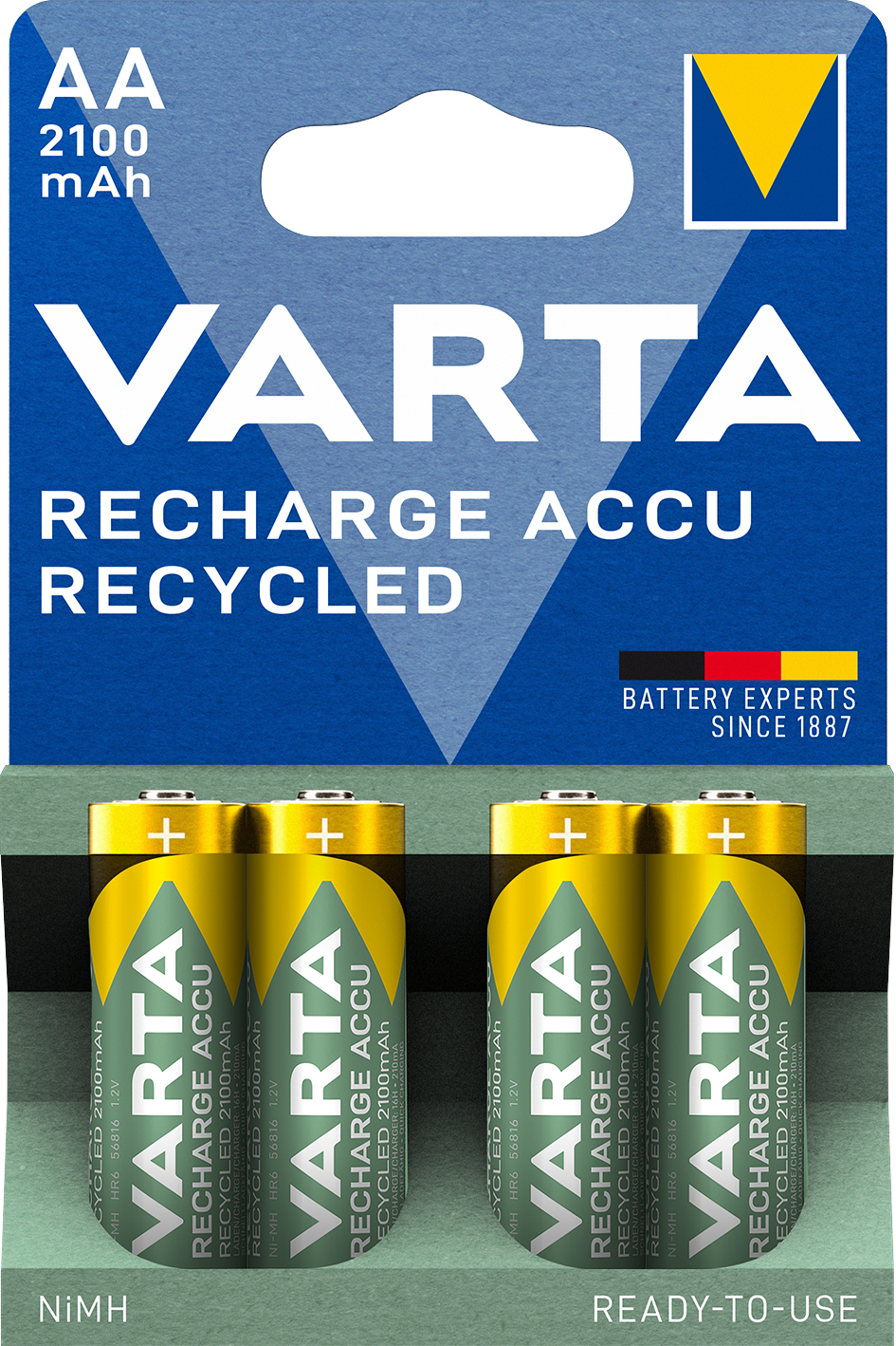 VARTA RECHARGE ACCU Recycled AA 2100mAh Blister 4